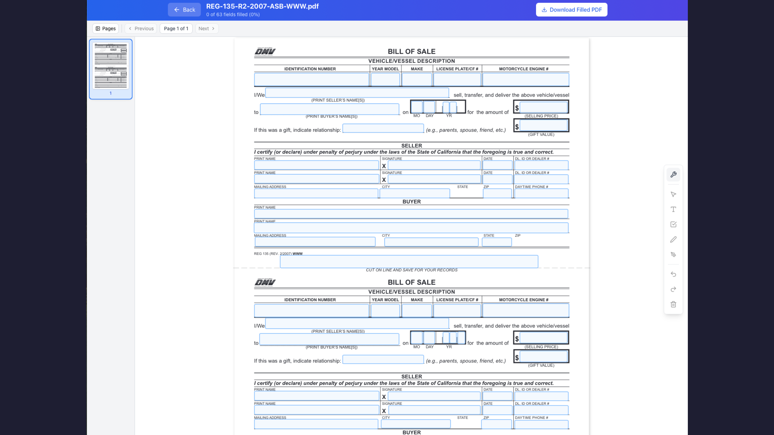 Screenshot 3 of Create Fillable PDF Online
