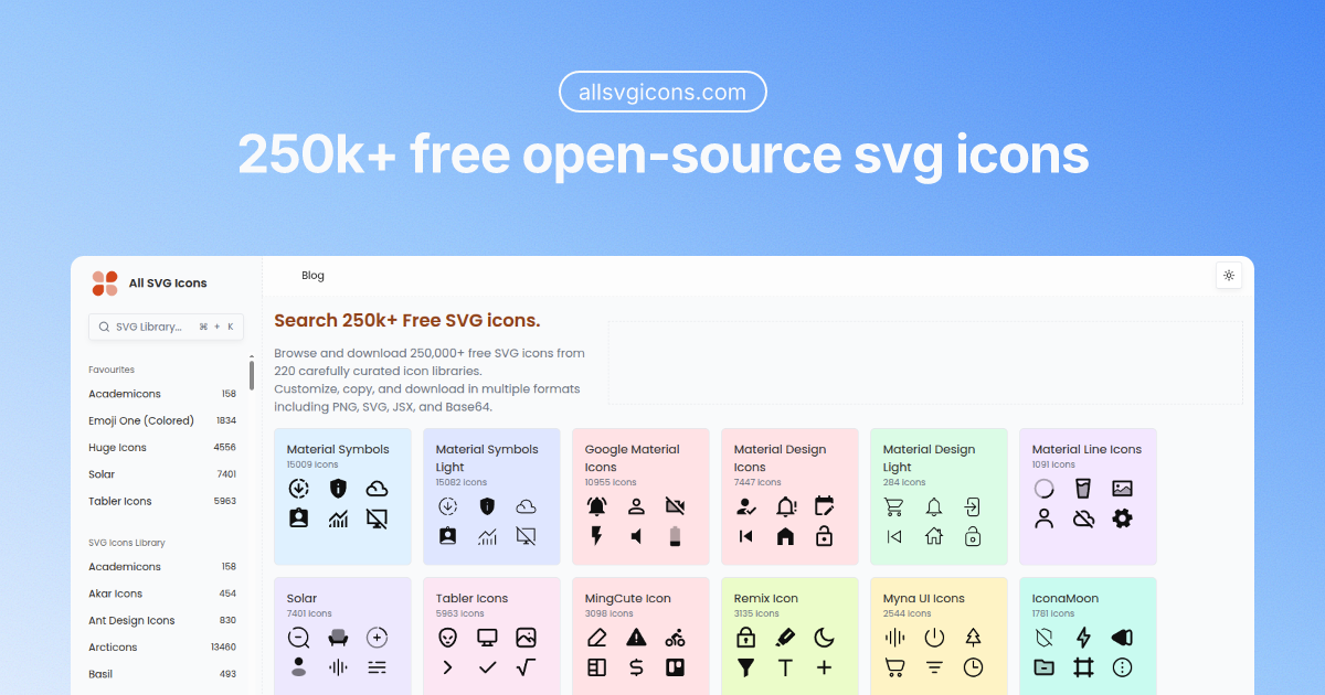Screenshot 1 of All SVG Icons
