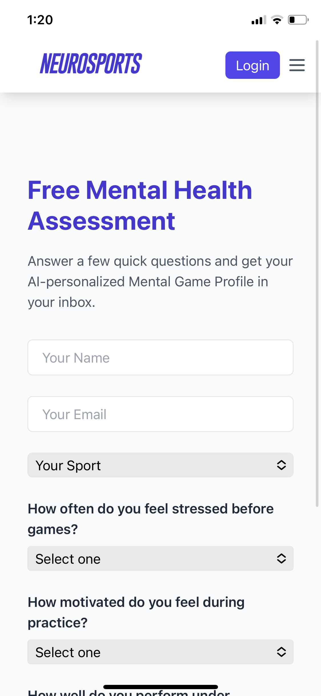 Screenshot 3 of NEUROSPORTS