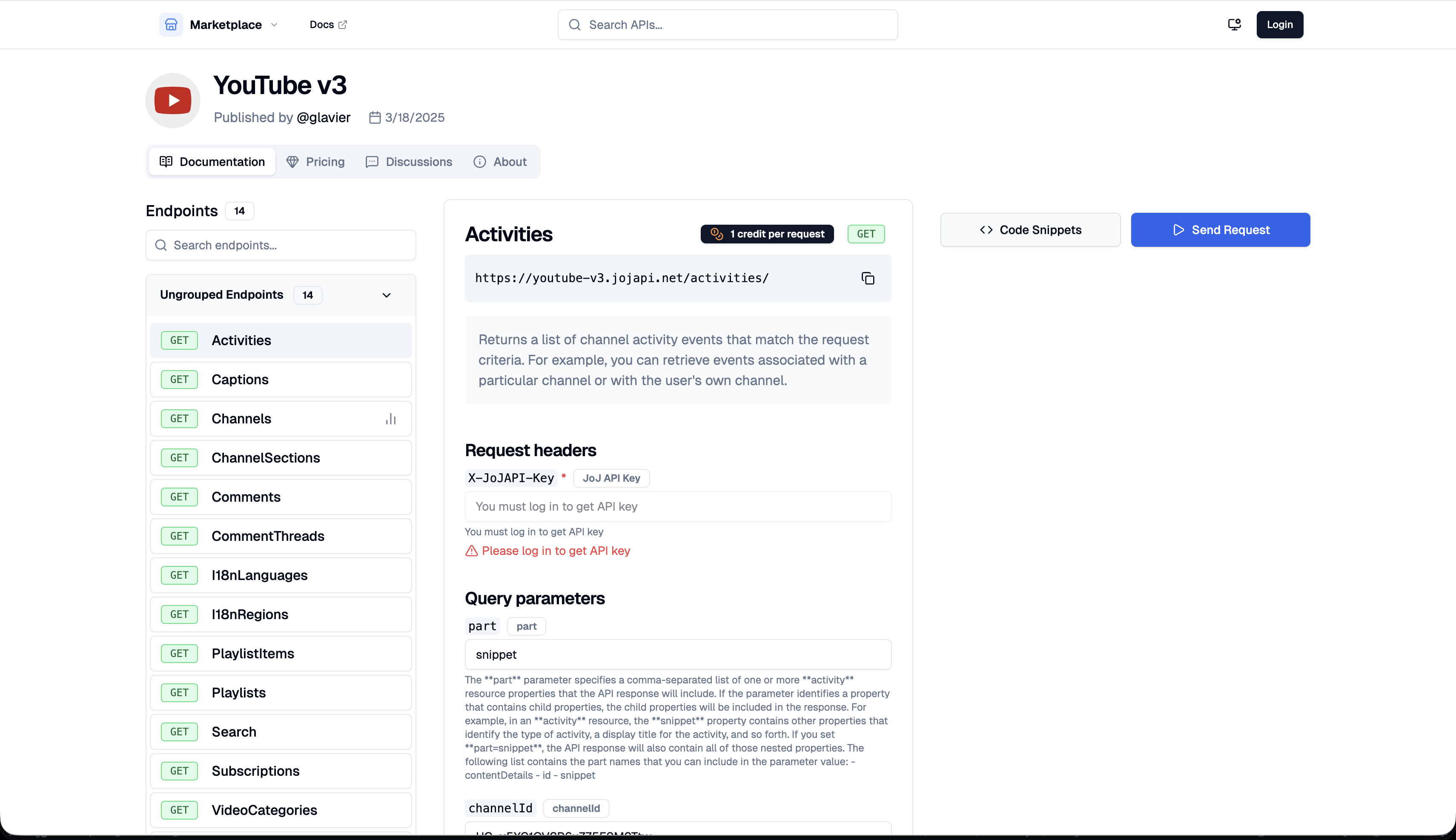 Screenshot 4 of JoJ API