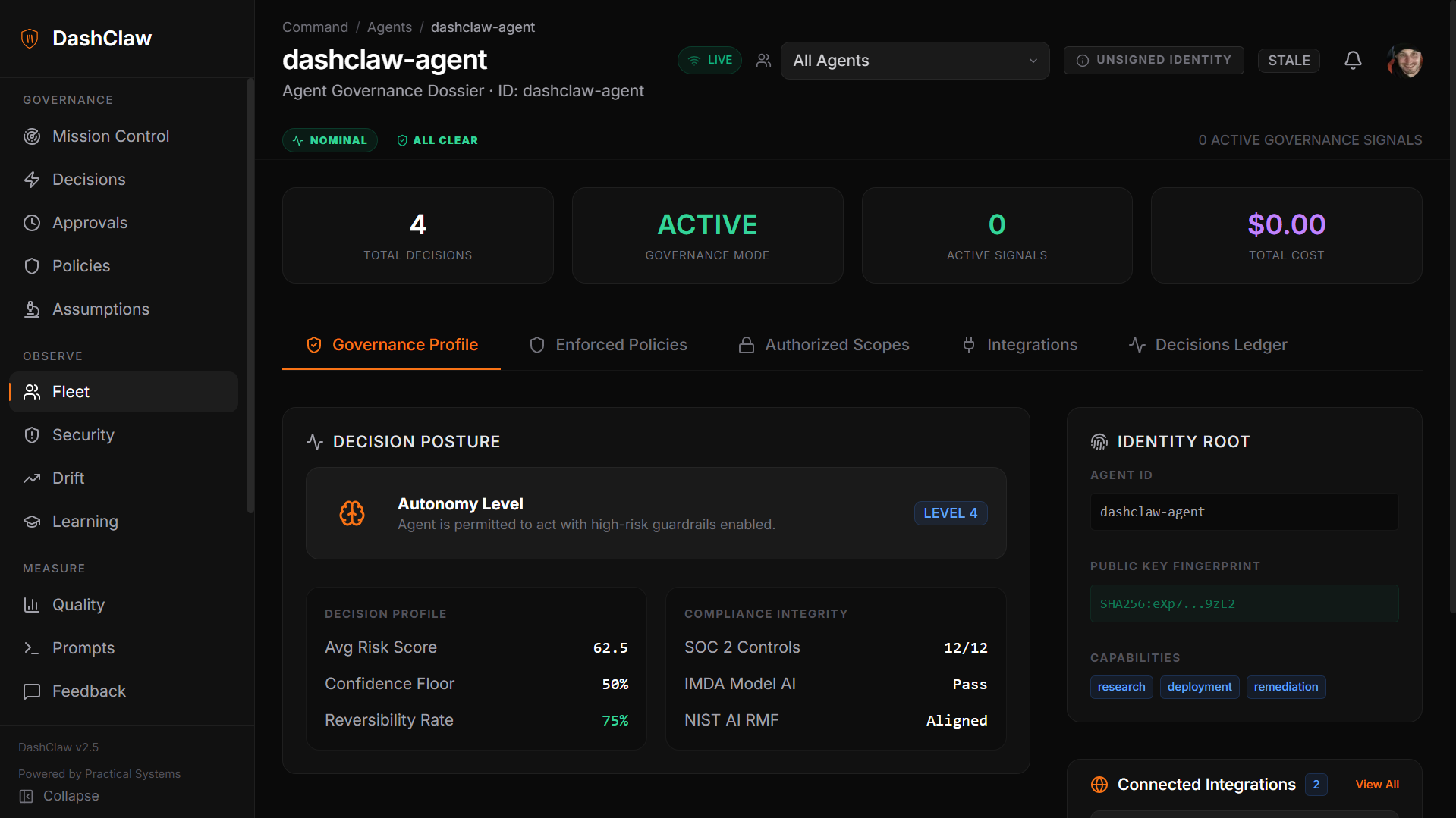 Screenshot 6 of DashClaw