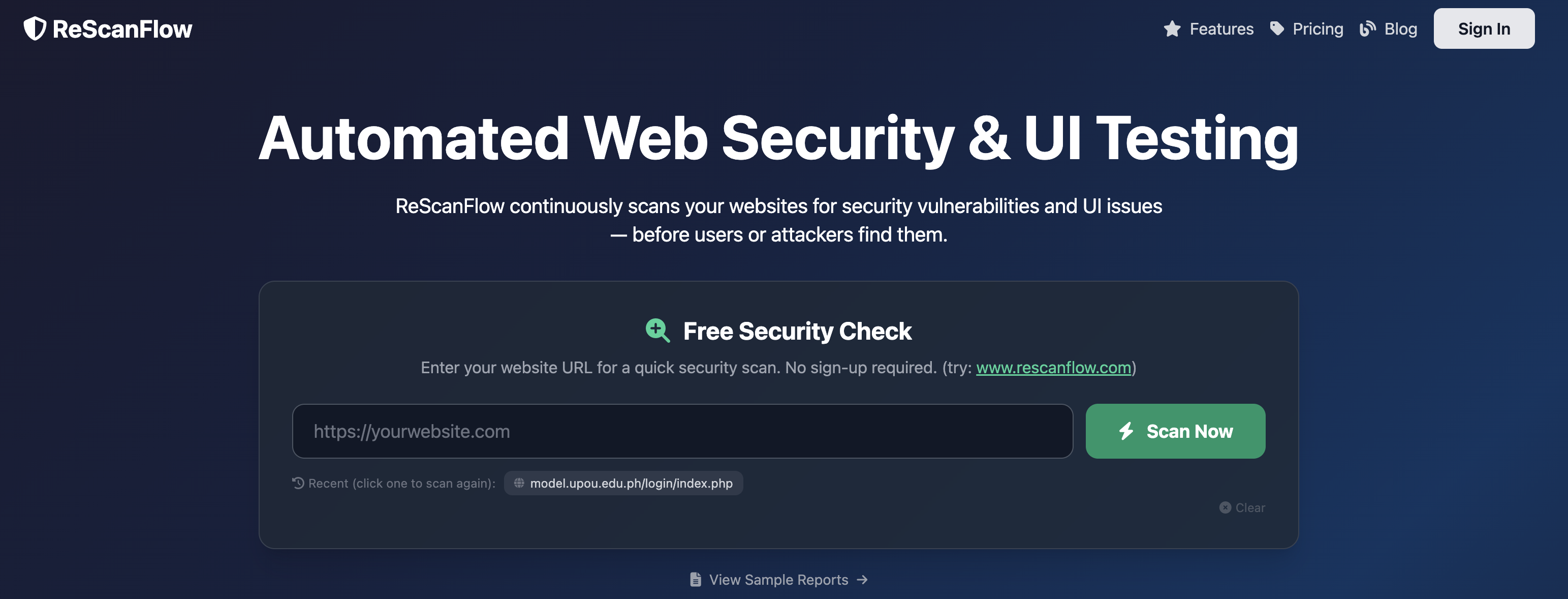 Screenshot 1 of ReScanFlow