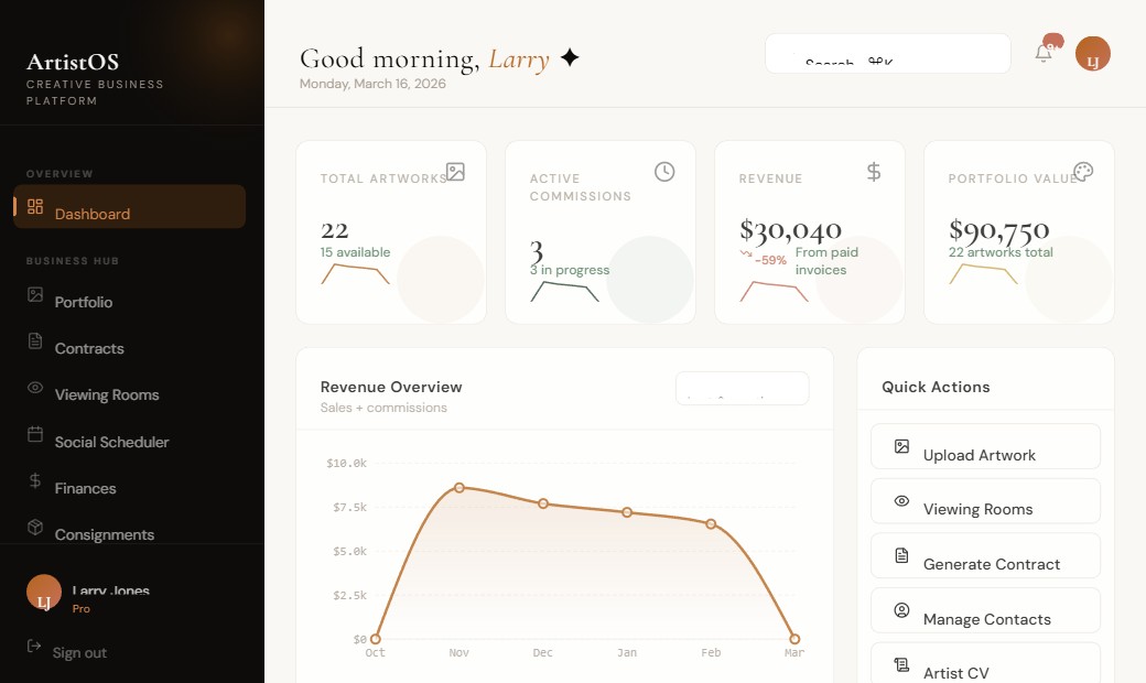 Screenshot 3 of ArtistOS
