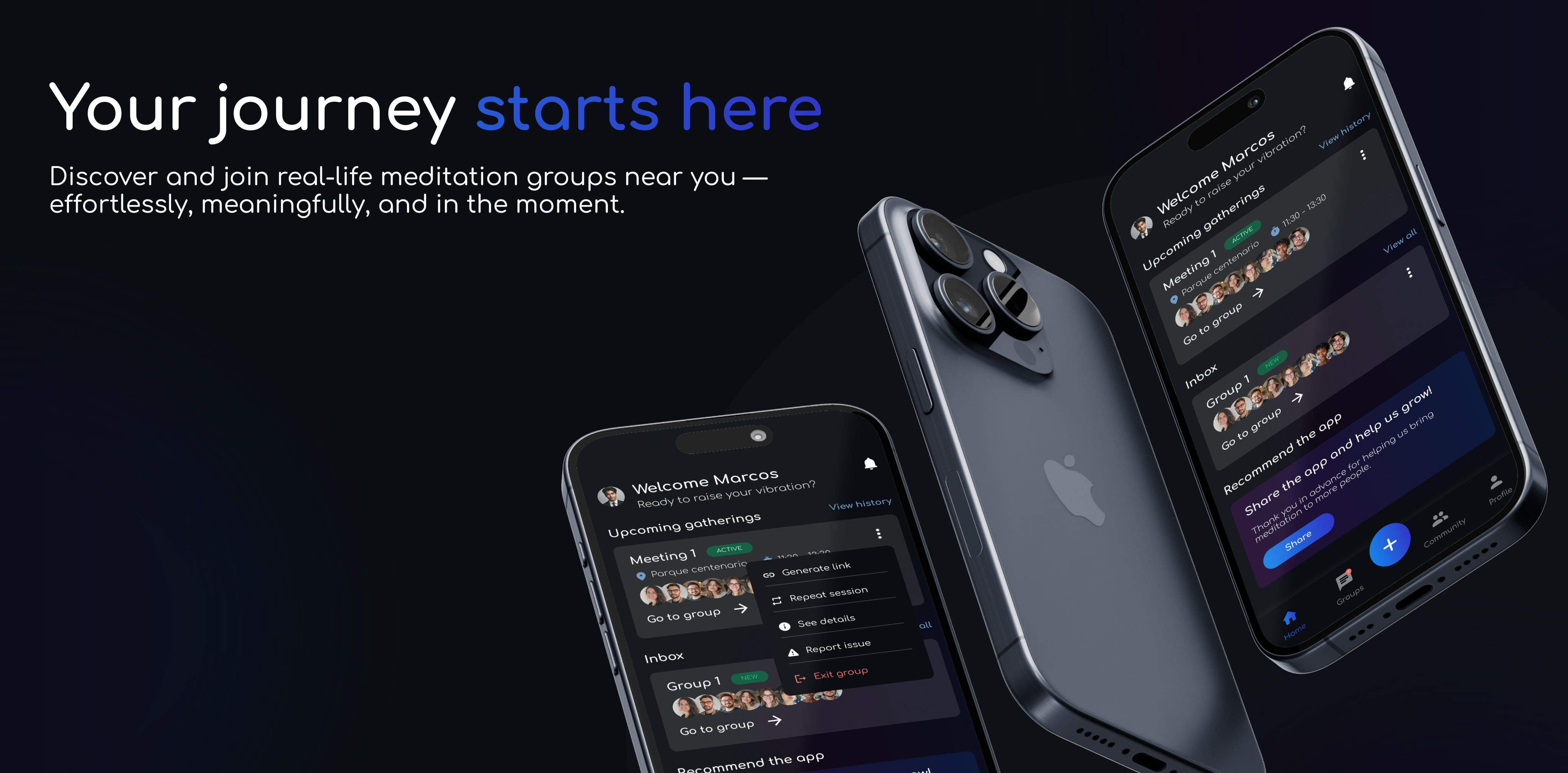 Screenshot 4 of Pinealage - Group Meditation App
