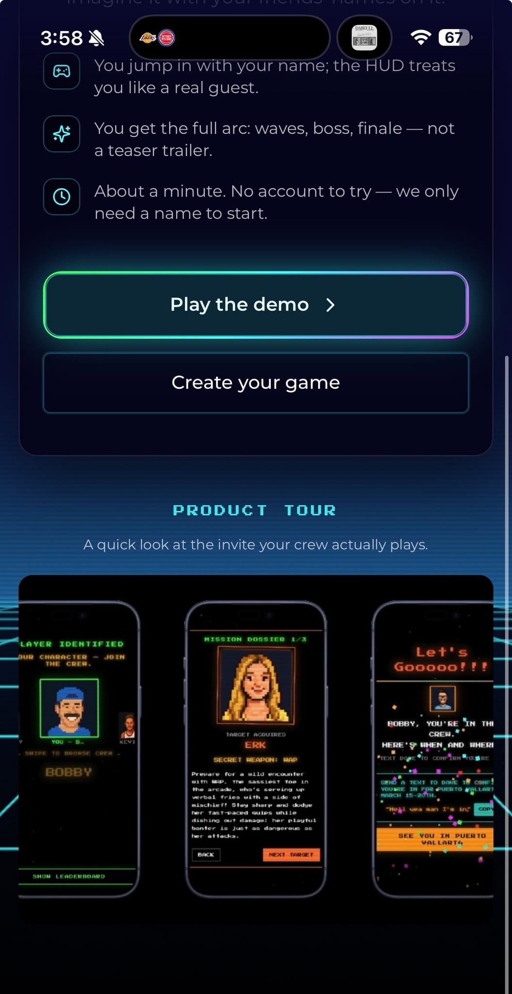 Screenshot 4 of Arcade Invite