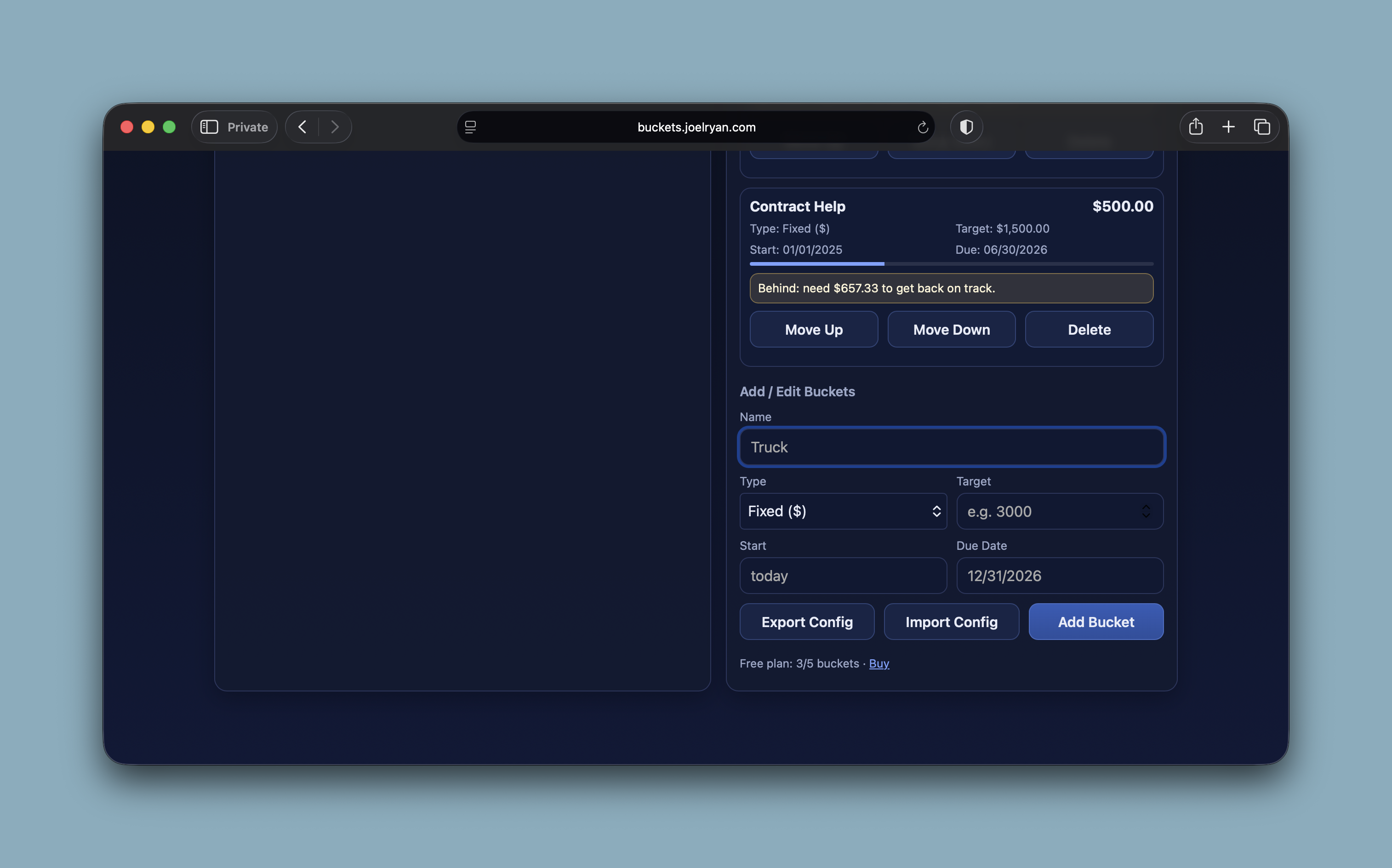 Screenshot 1 of Balance Buckets