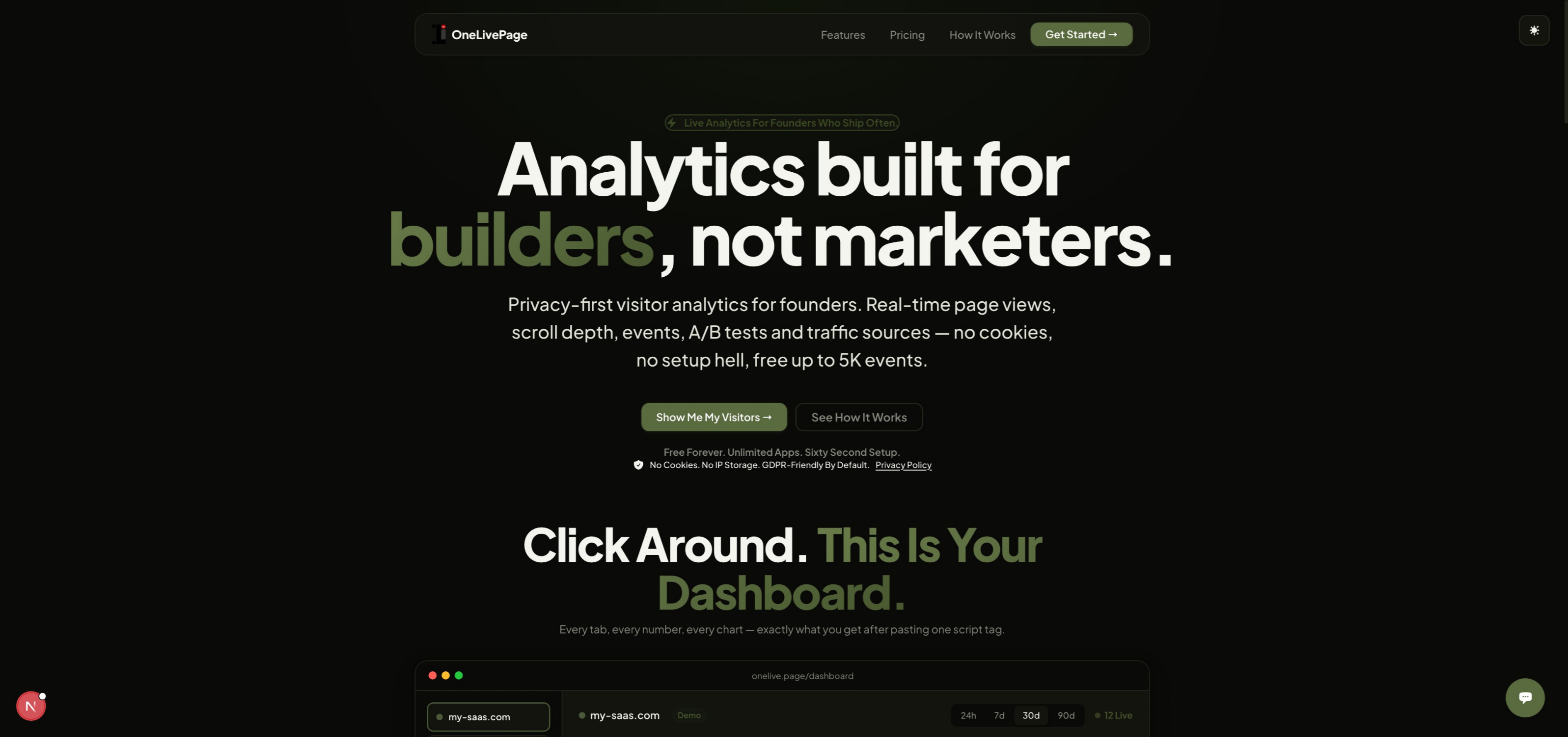 Screenshot 4 of OneLivePage