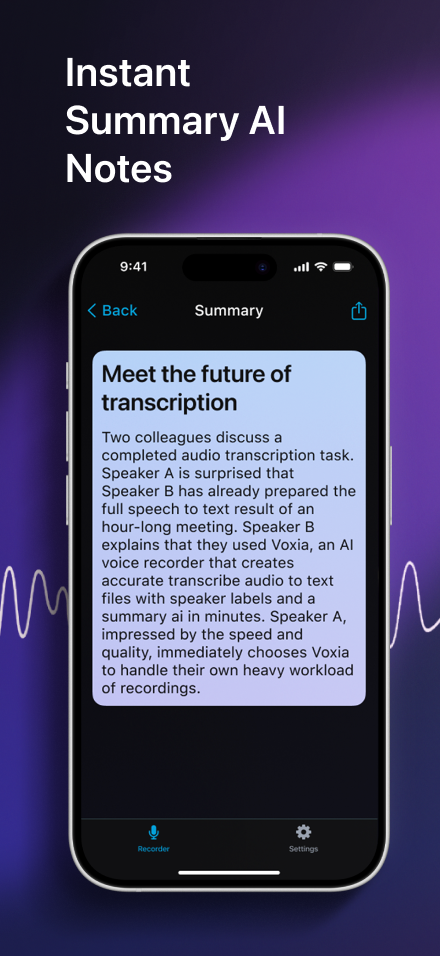 Screenshot 4 of Voxia Transcribe Audio