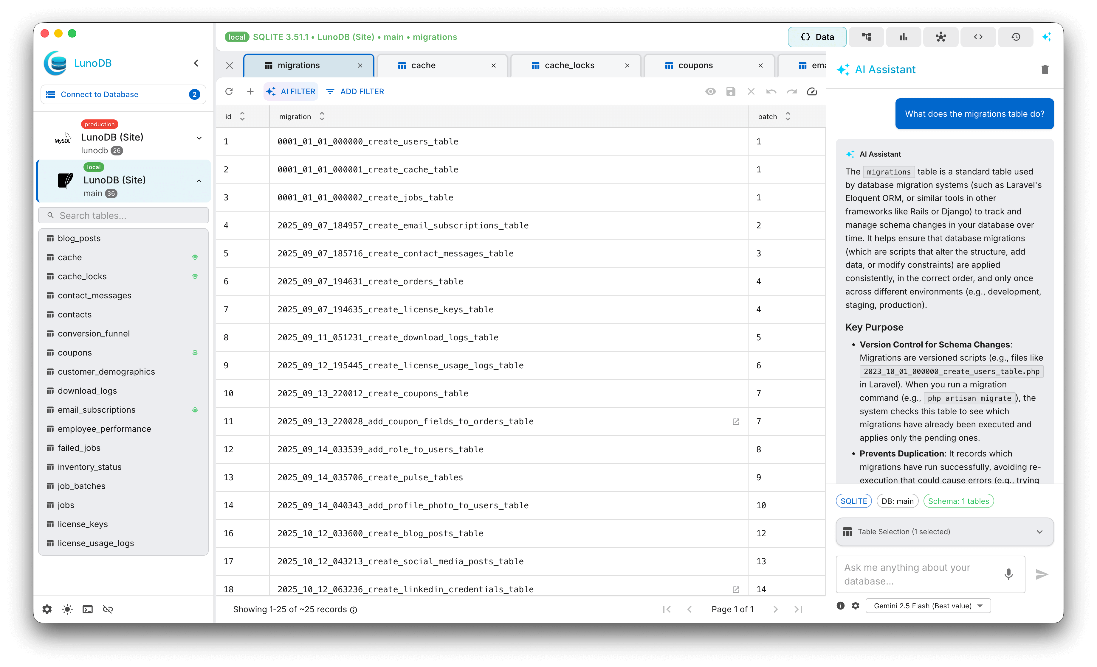 Screenshot 9 of LunoDB - Modern Database Software