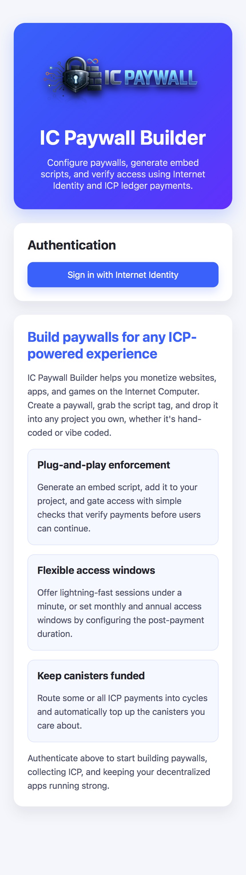 Screenshot 1 of IC Paywall