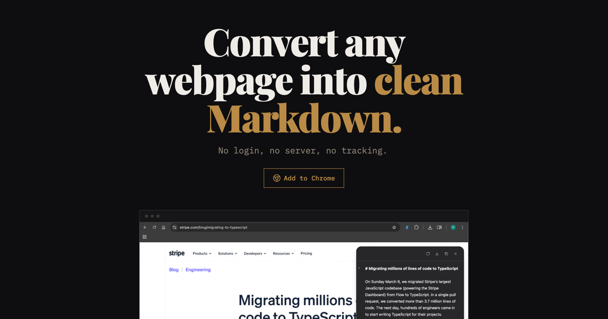 Screenshot 1 of Plain Markdown