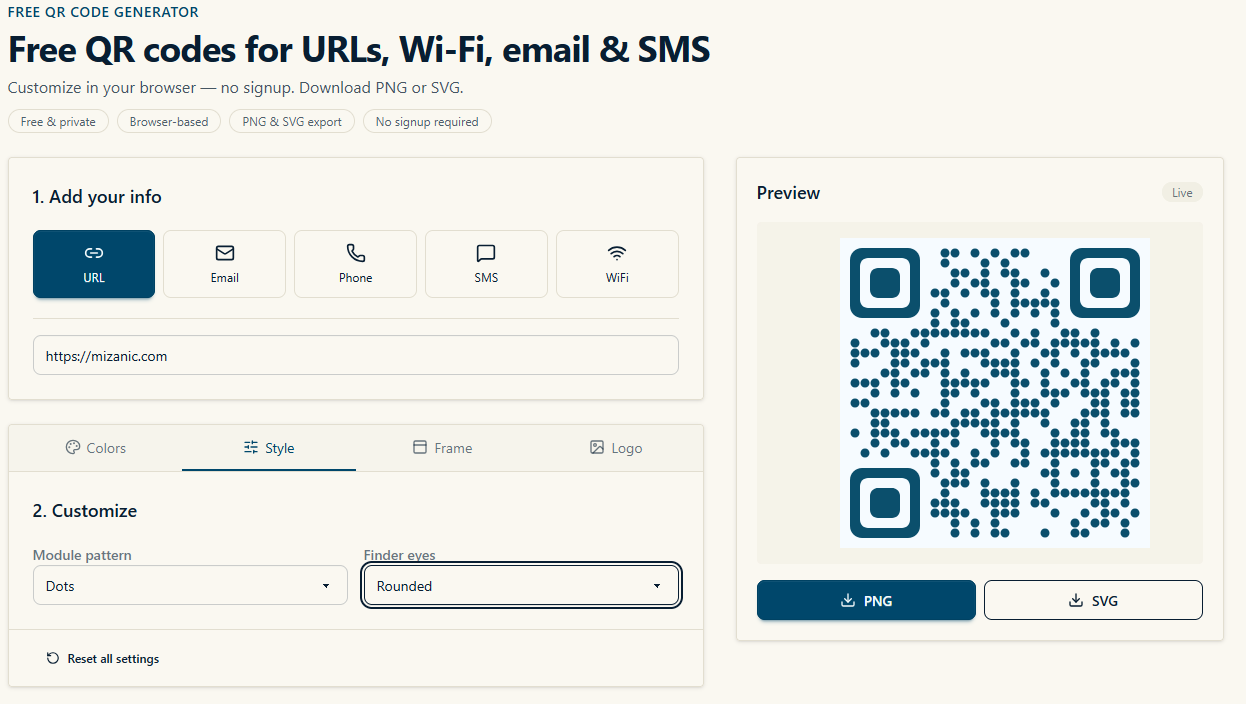 Screenshot 2 of Fast QR
