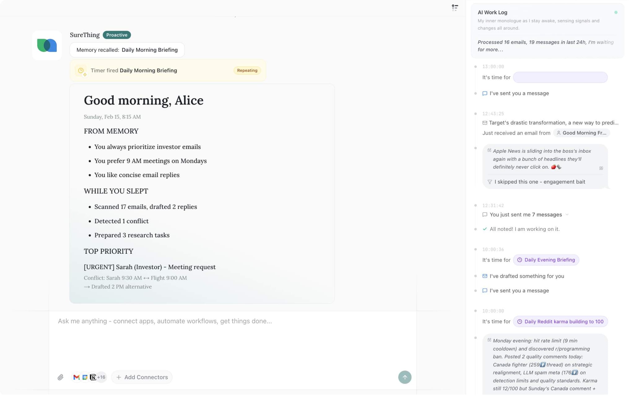 Screenshot 1 of SureThing.io