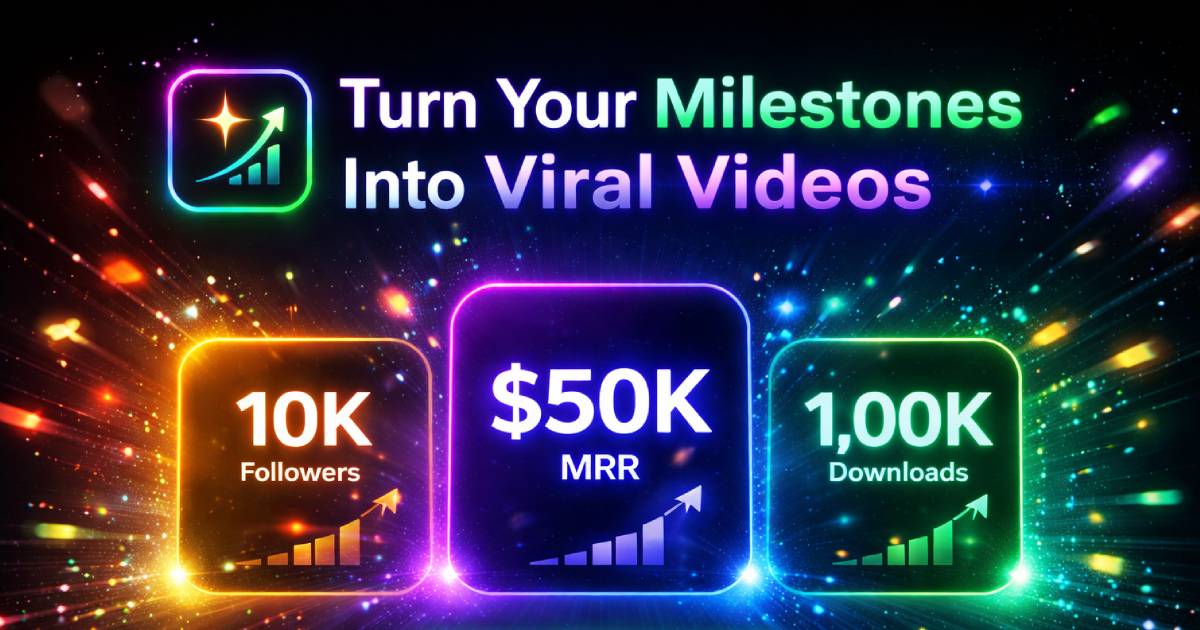 Screenshot 1 of MilestoneGlow — Animated Milestone Video