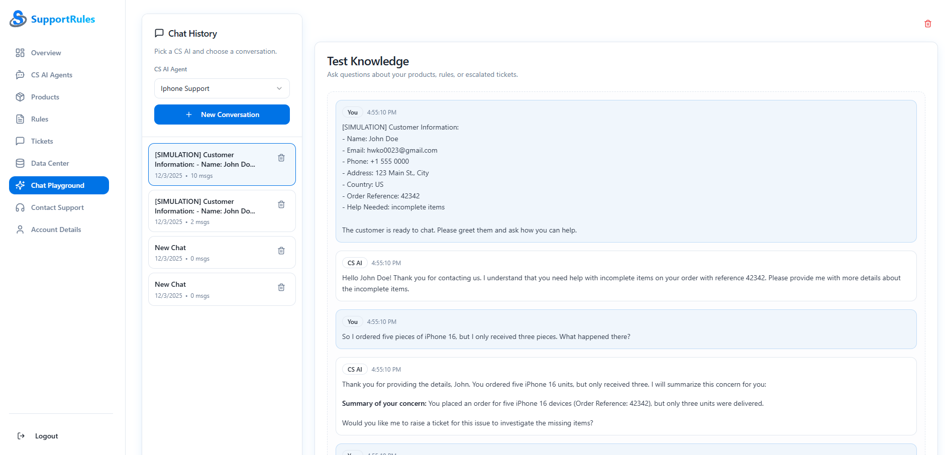 Screenshot 4 of SupportRules - AI Customer Support