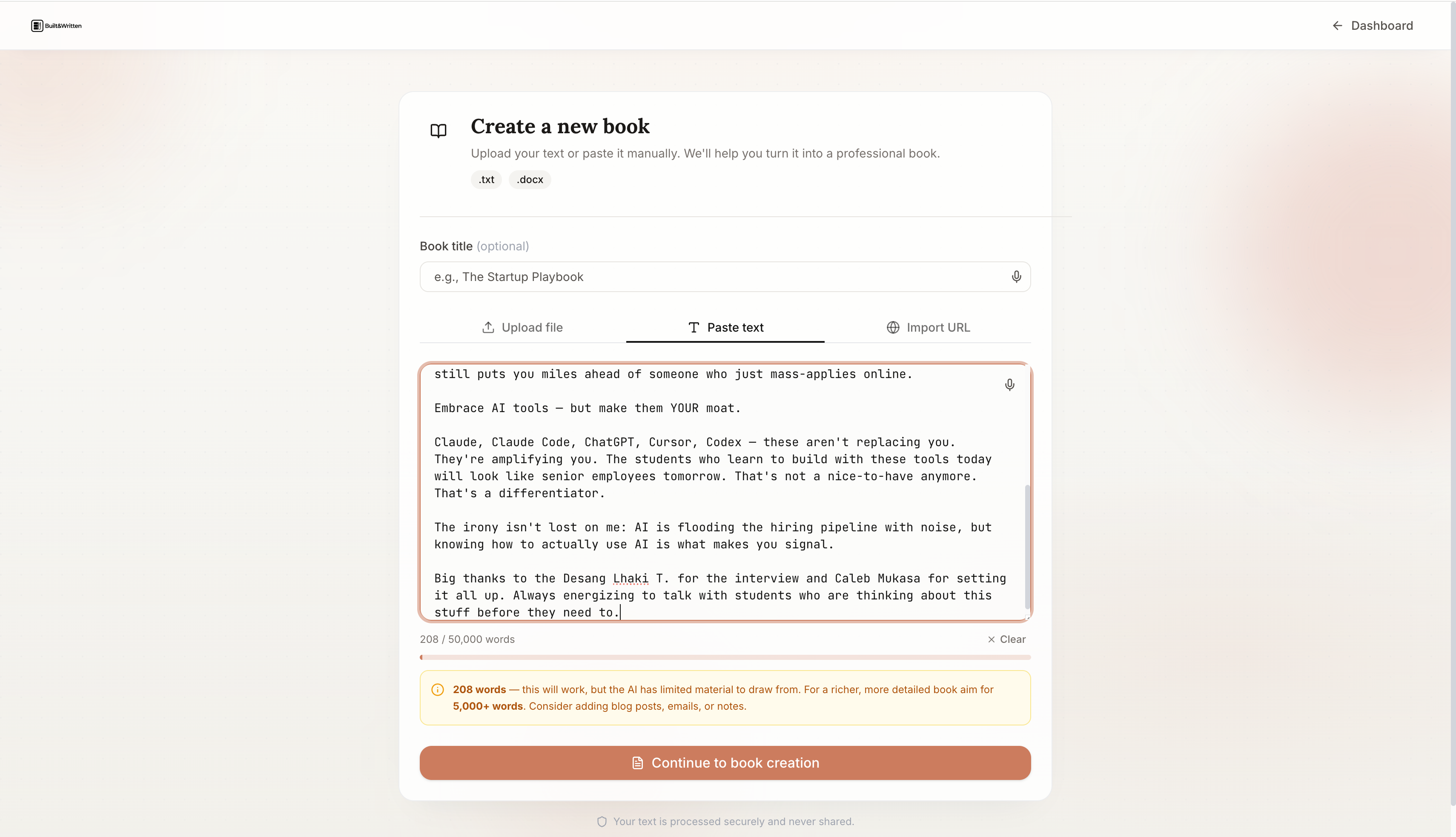 Screenshot 2 of Built&Written