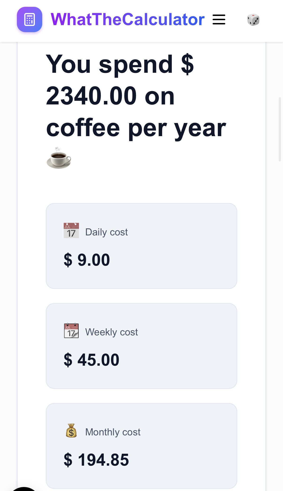 Screenshot 2 of WhatTheCalculator