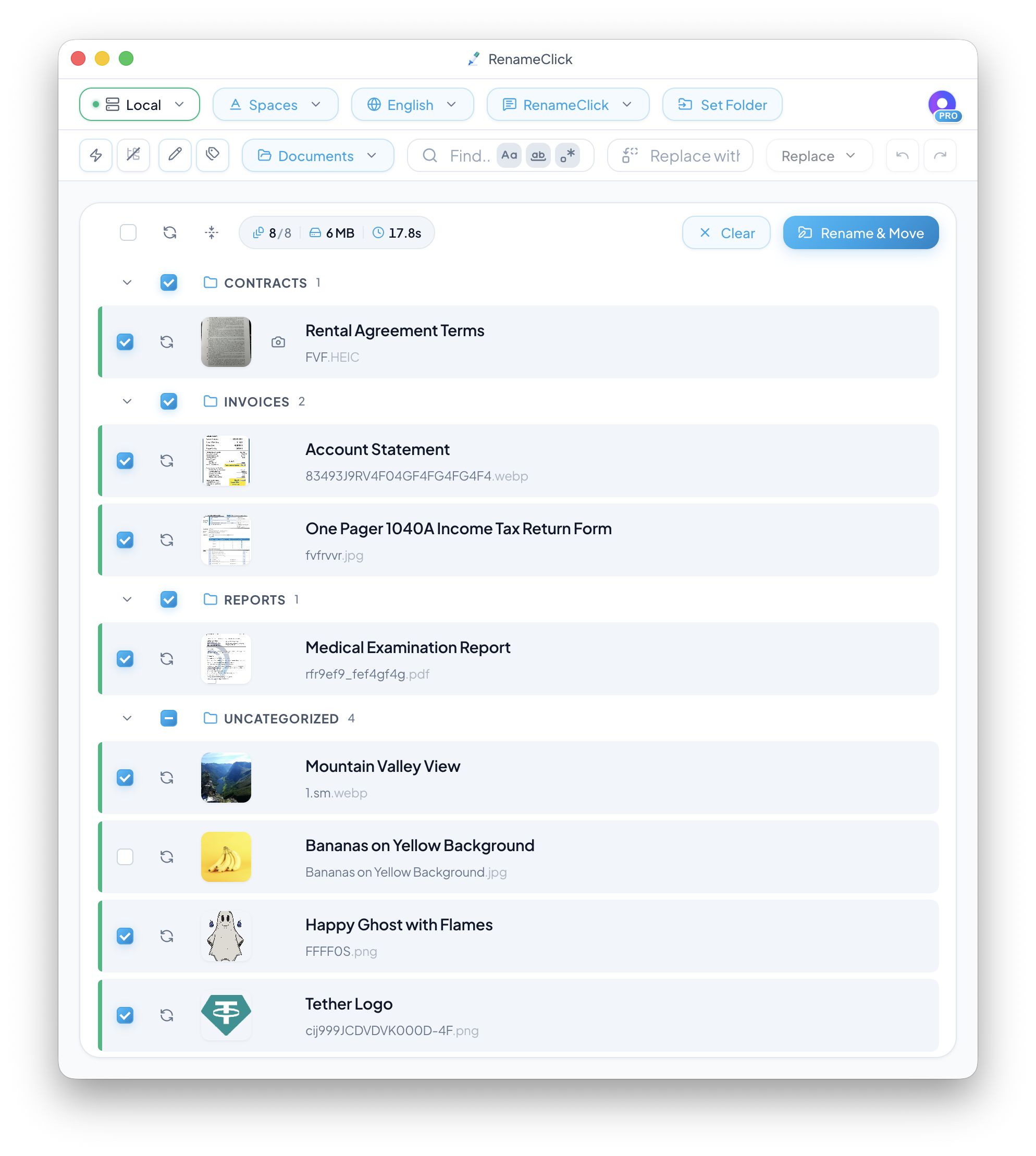 Screenshot 2 of RenameClick – Offline AI File Organizer 