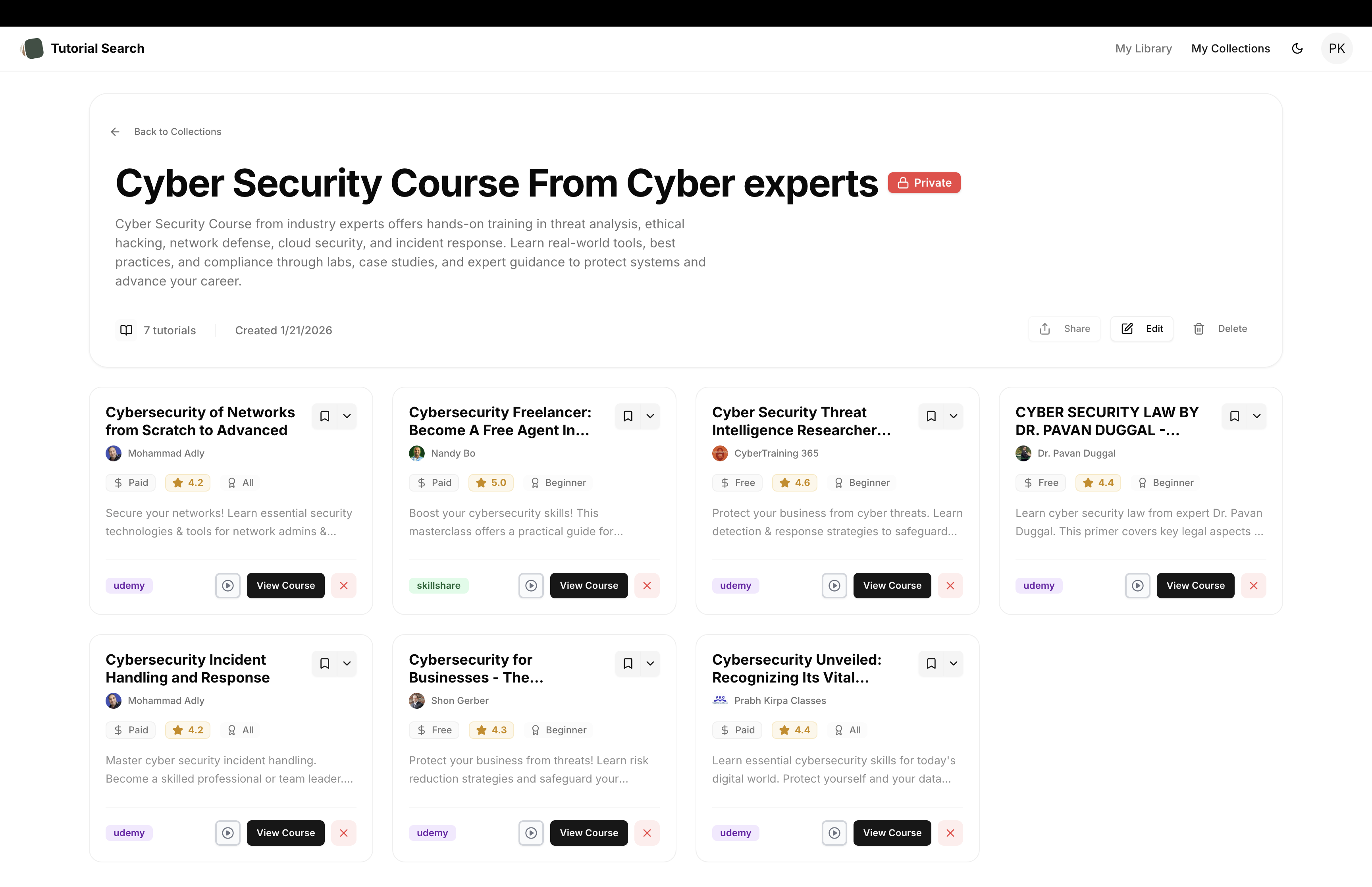 Screenshot 3 of Tutorial Search