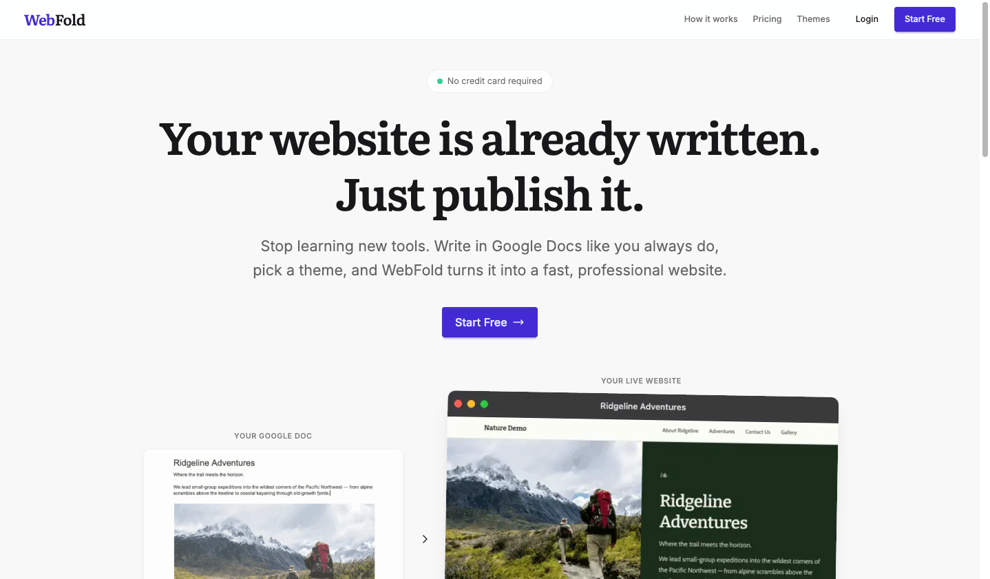 Screenshot 1 of WebFold