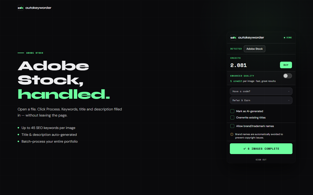 Screenshot 1 of Autokeyworder