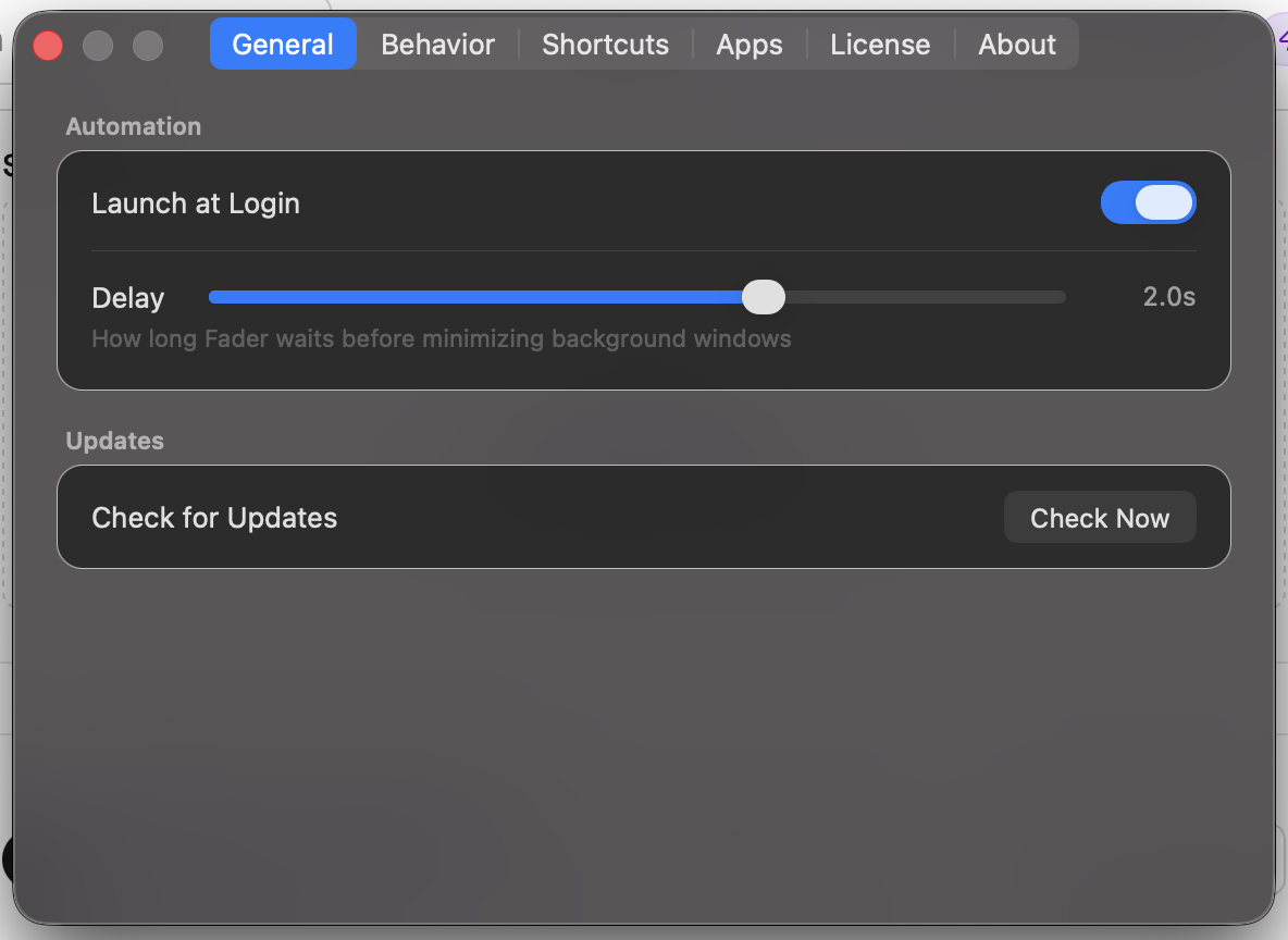 Screenshot 1 of Fader