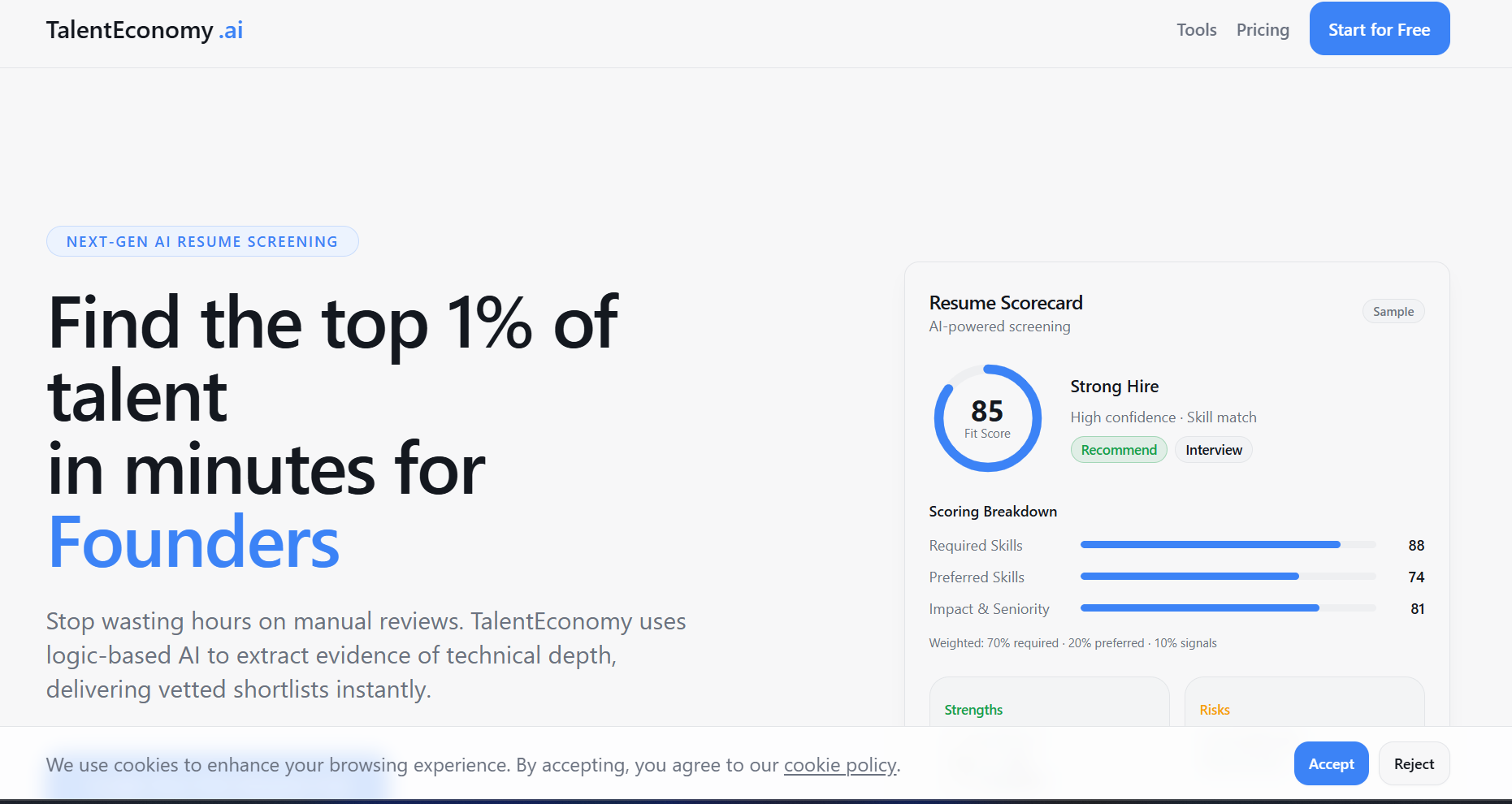 Screenshot 1 of TalentEconomy
