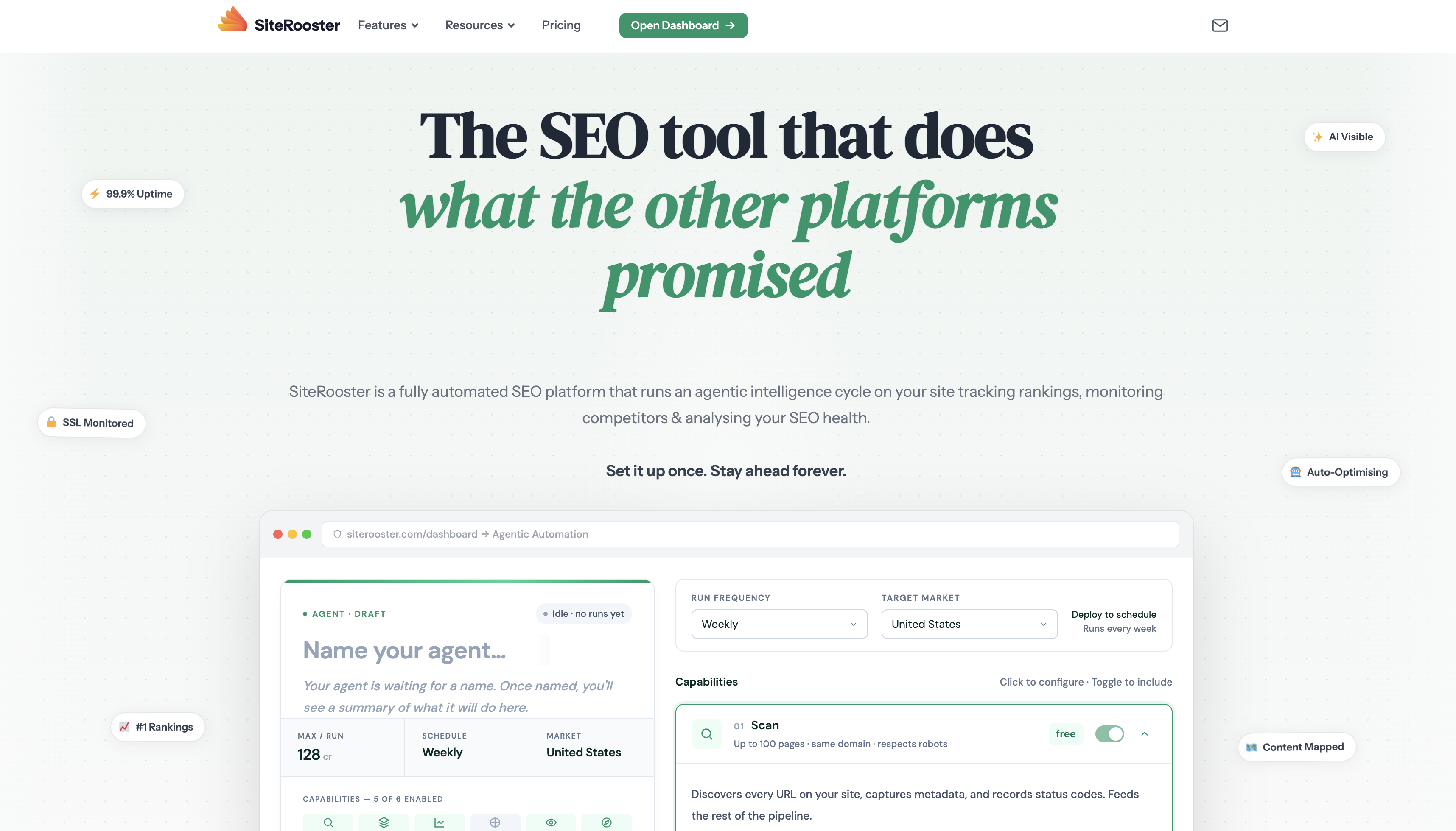 Screenshot 1 of SiteRooster