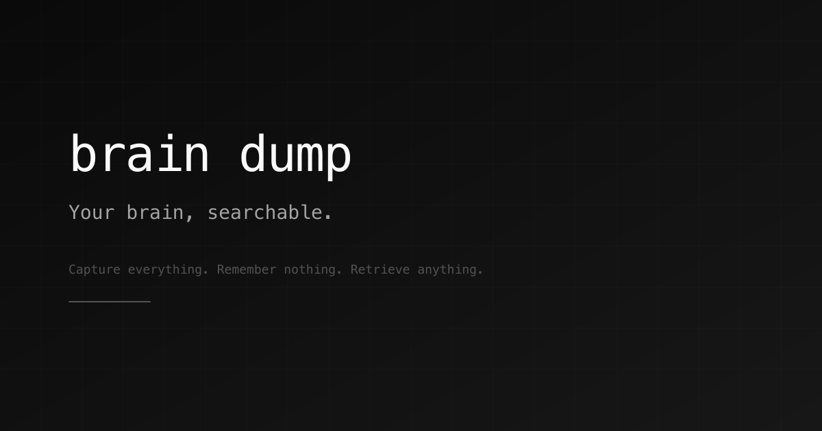 Screenshot 1 of Brain Dump