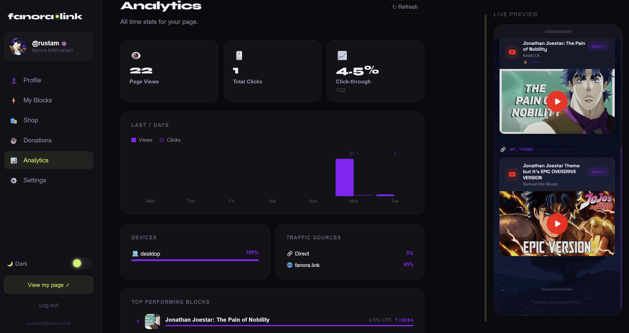Screenshot 5 of Fanora.link