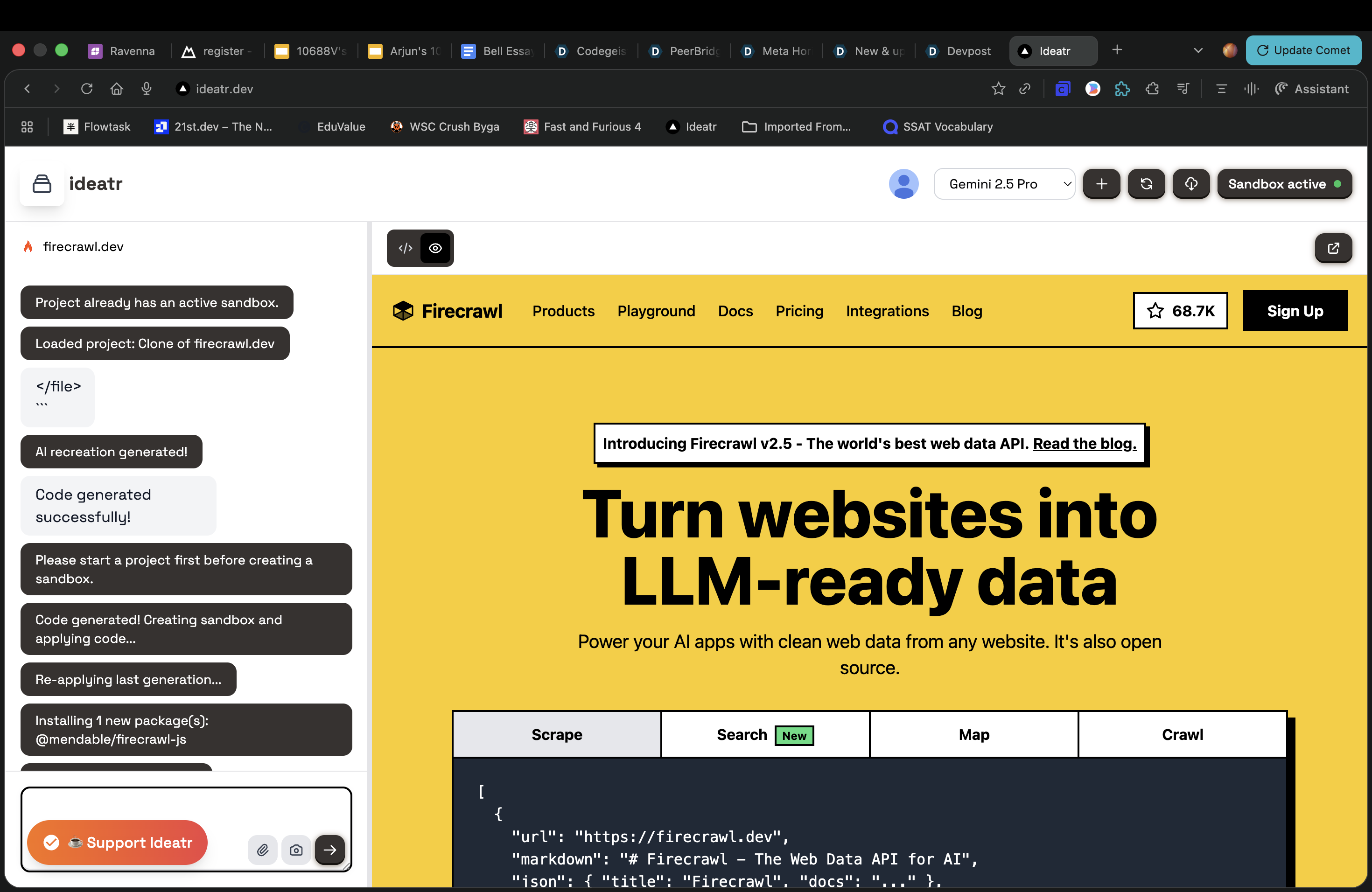 Screenshot 3 of Ideatr - AI Web App Builder & AI Coder