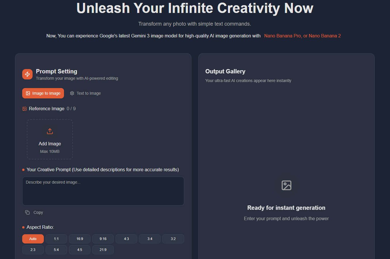 Screenshot 2 of Nano Banana AI