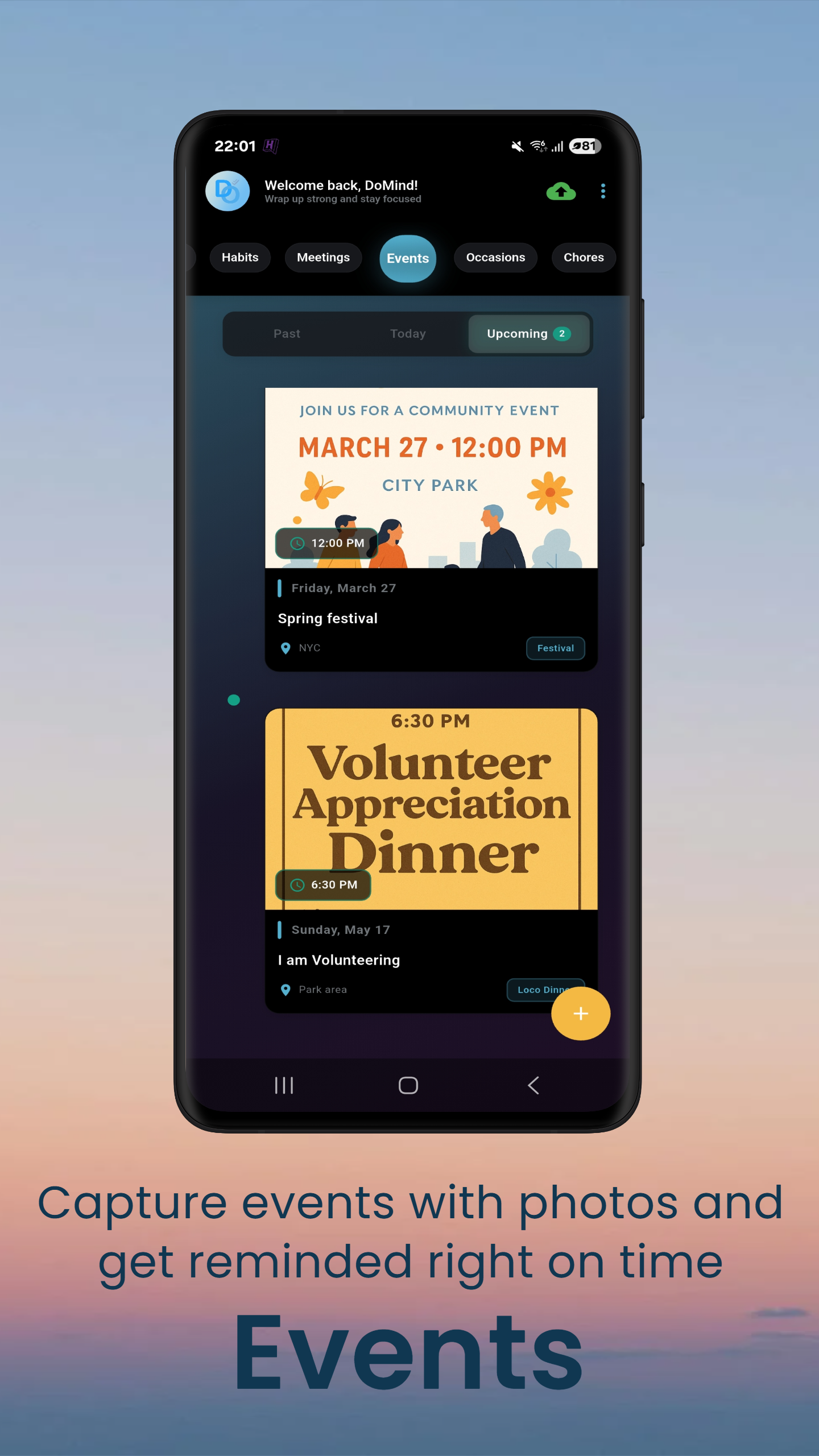 Screenshot 3 of DoMind: Visual Planner & Tasks