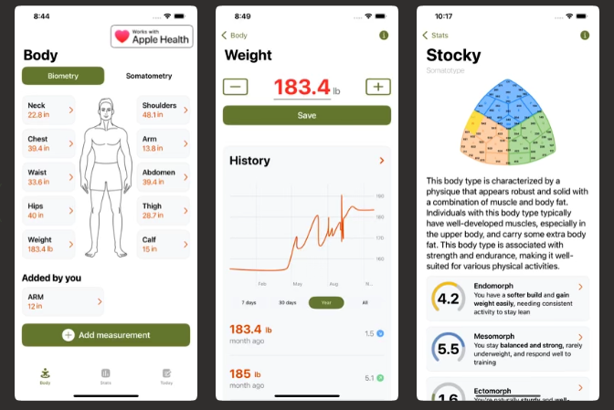 Screenshot 1 of Body Size - Track & Measure