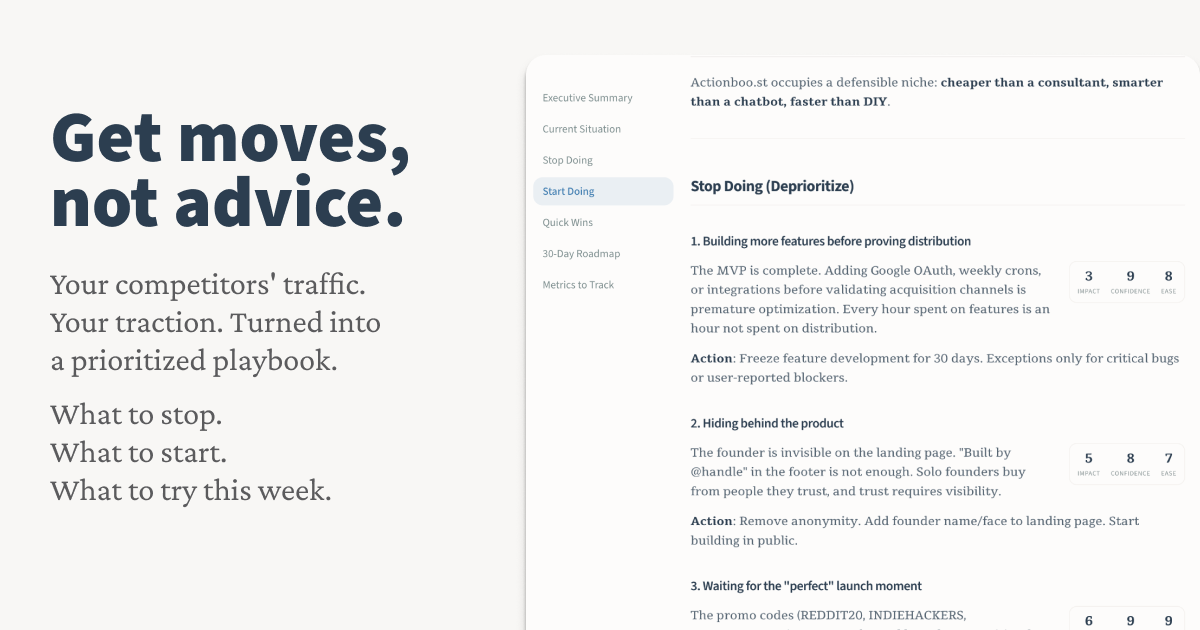 Screenshot 2 of Actionboo.st