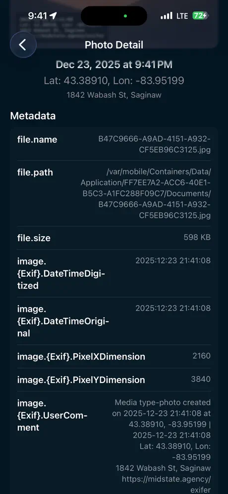 Screenshot 4 of EXIFer Pro: GPS Timestamp EXIF App