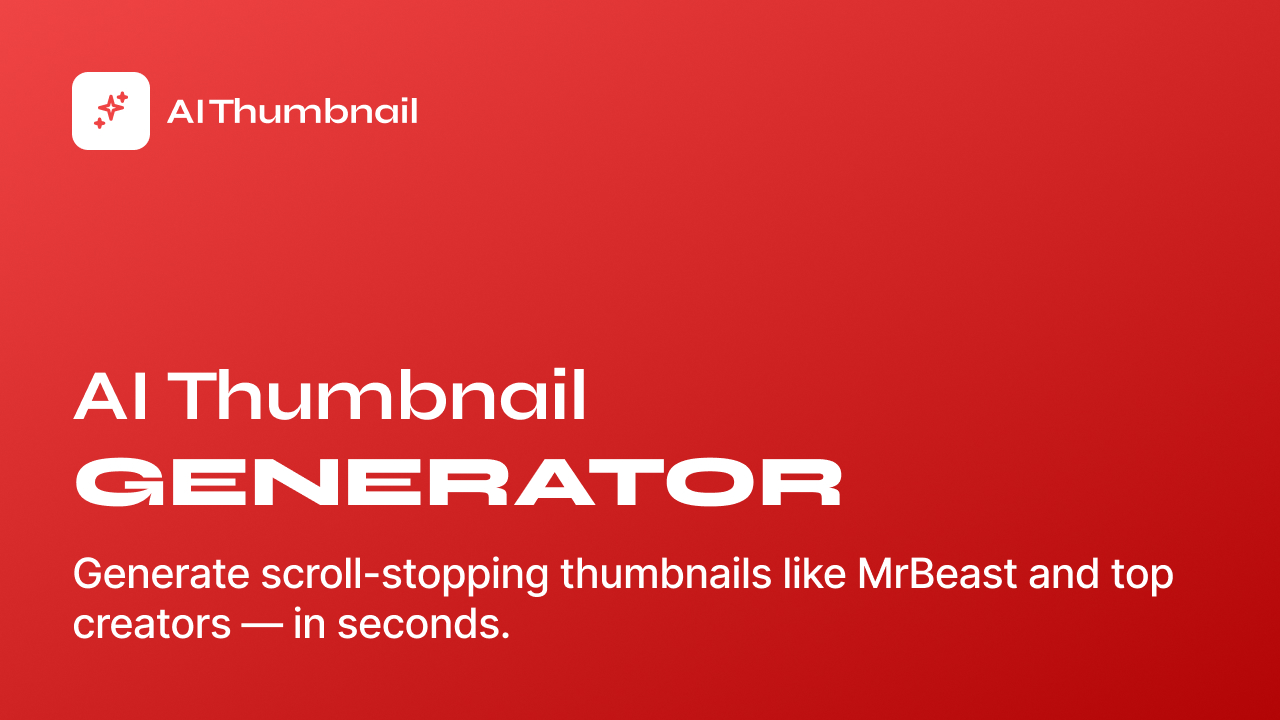 Screenshot 1 of AI YouTube Thumbnail Generator