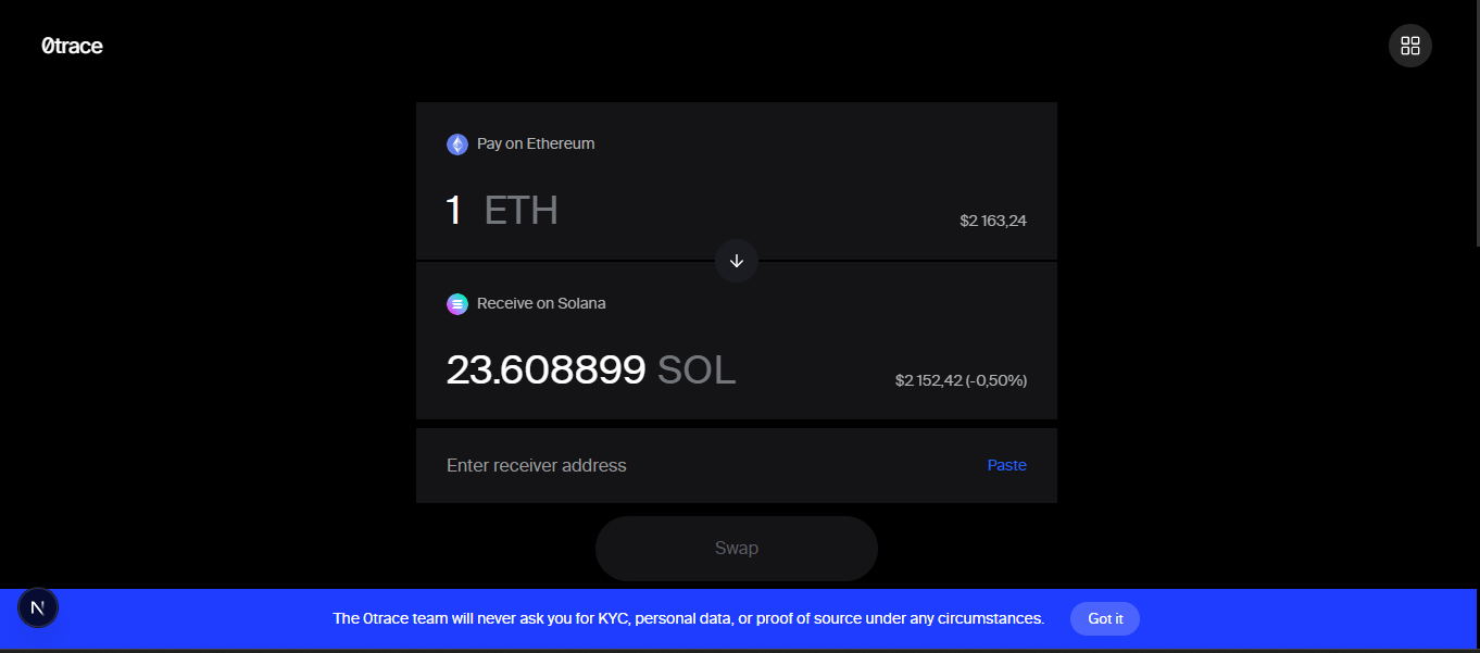 Screenshot 2 of 0trace