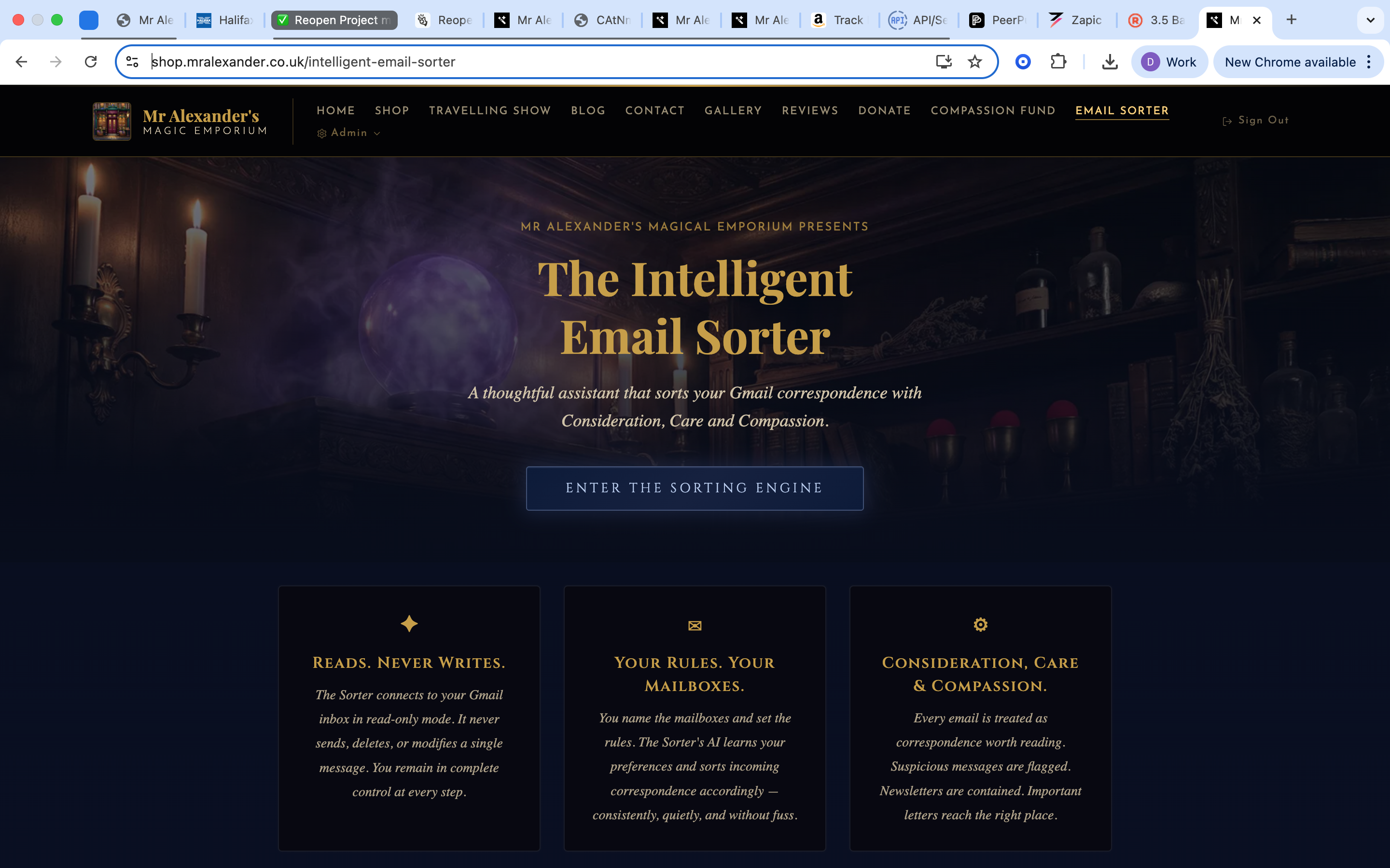 Screenshot 2 of Mr Alexander's Intelligent email Sorter
