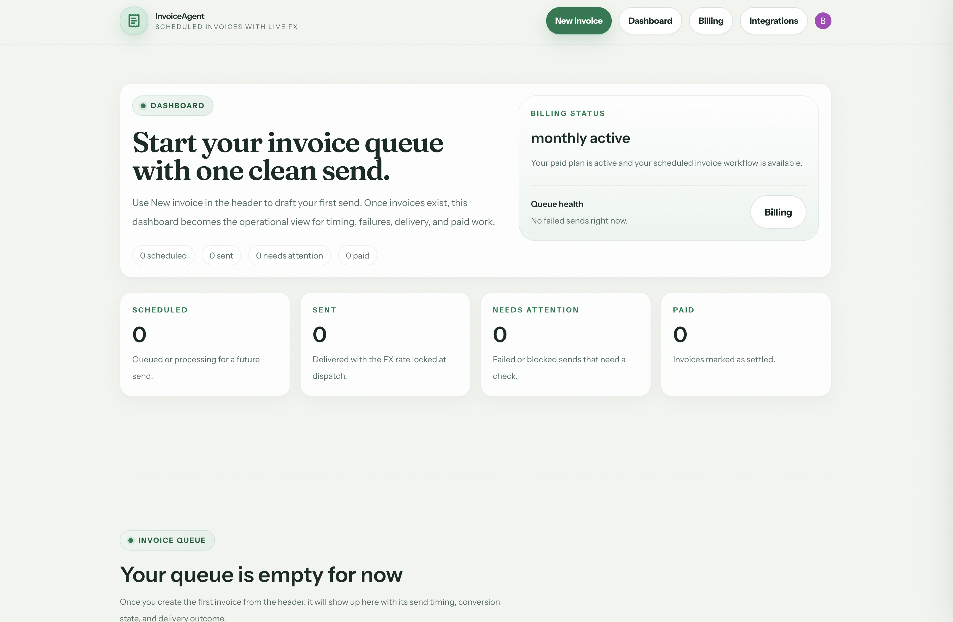 Screenshot 1 of InvoiceAgent