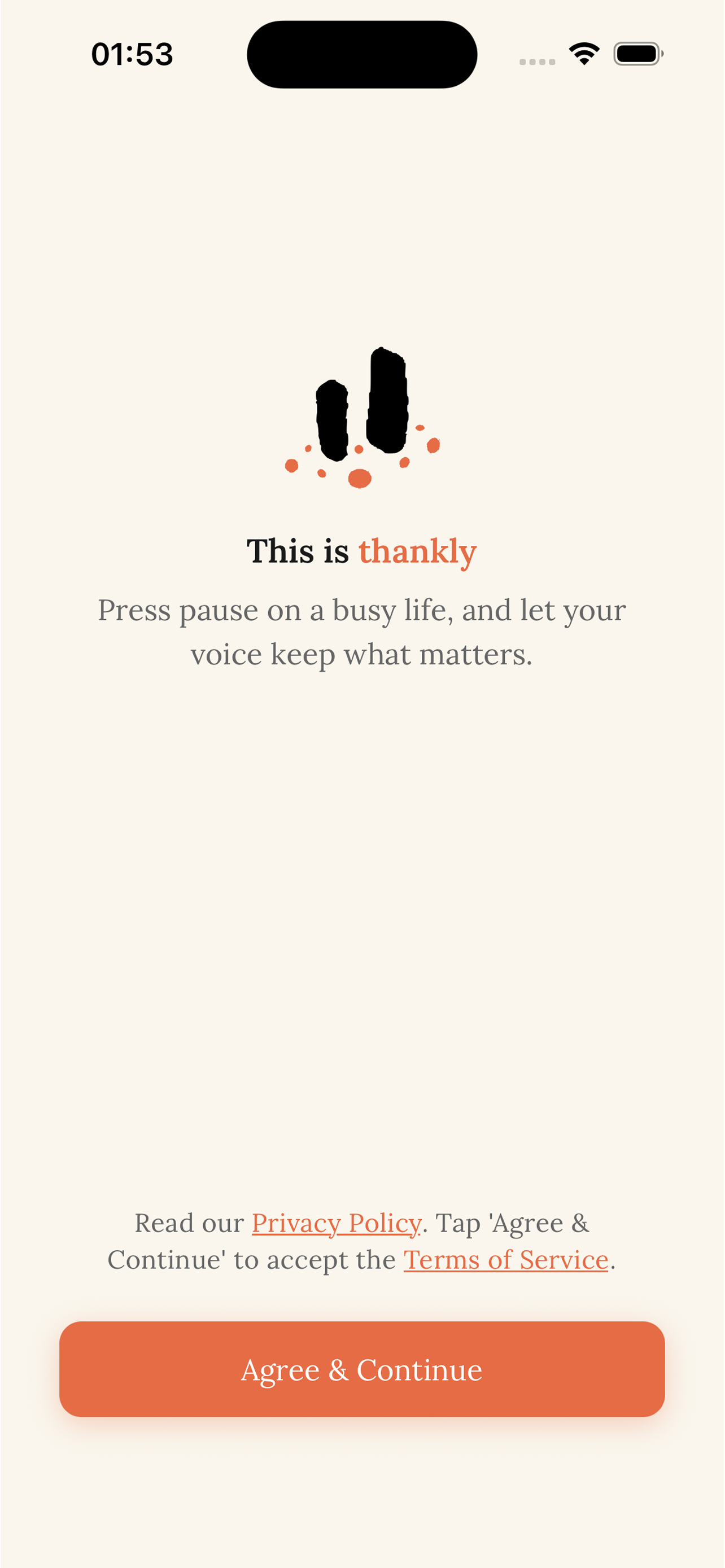 Screenshot 1 of thankly