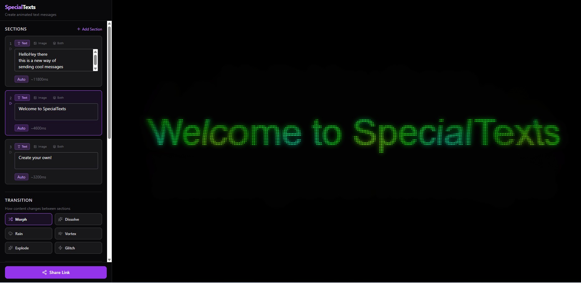 Screenshot 1 of SpecialTexts