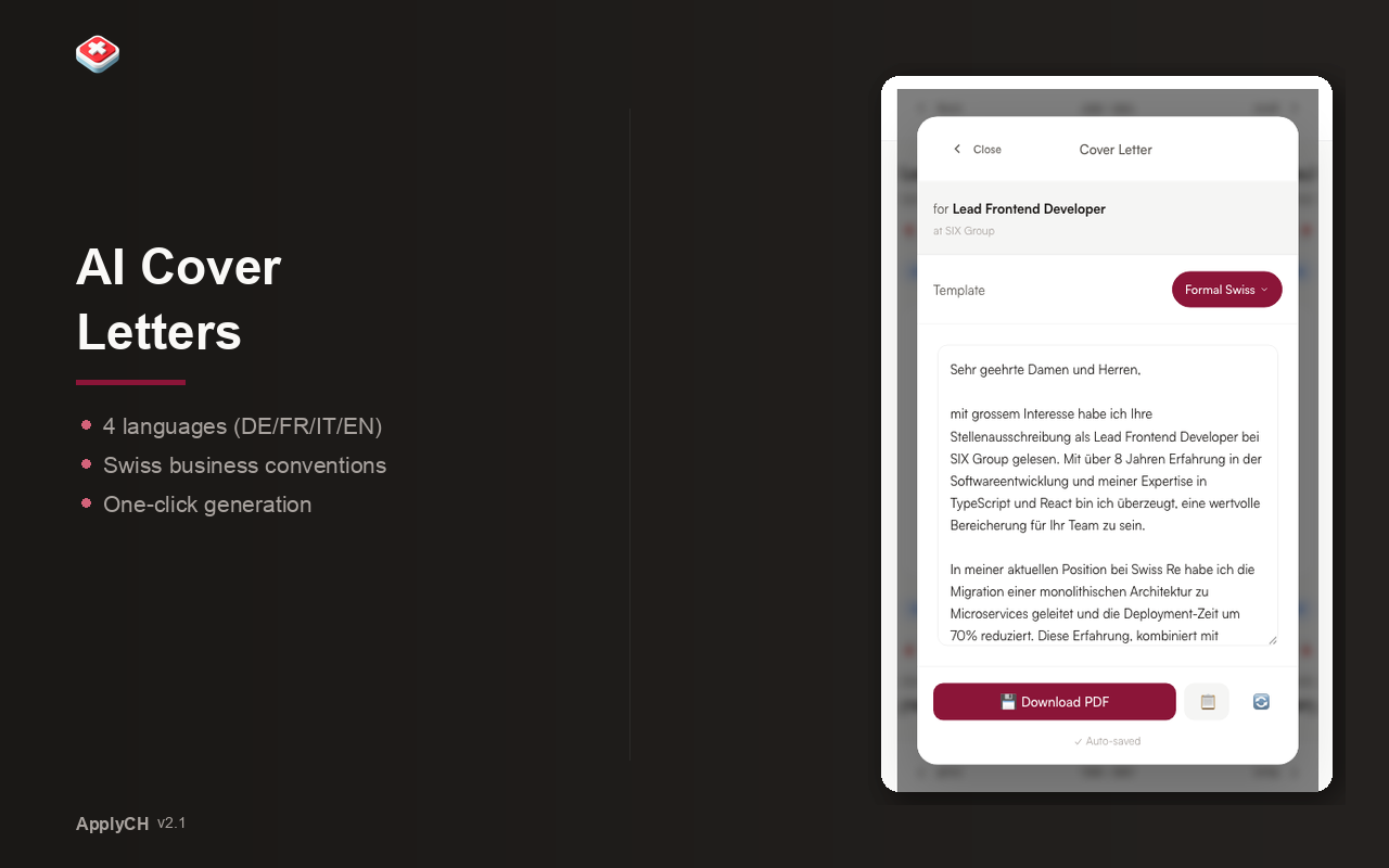 Screenshot 4 of ApplyCH