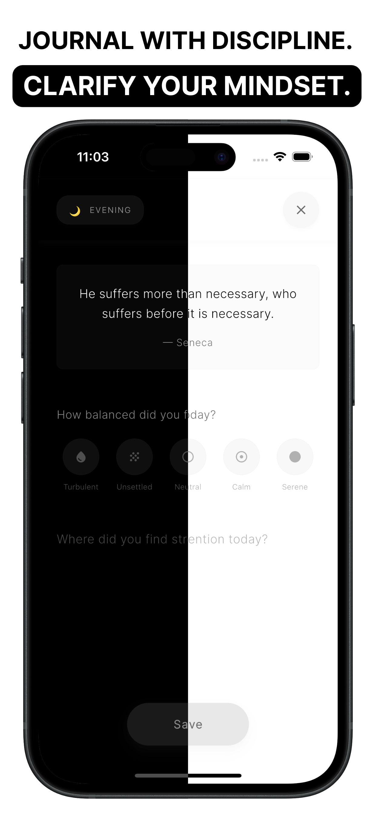 Screenshot 3 of Stoxia — Stoic AI Journal