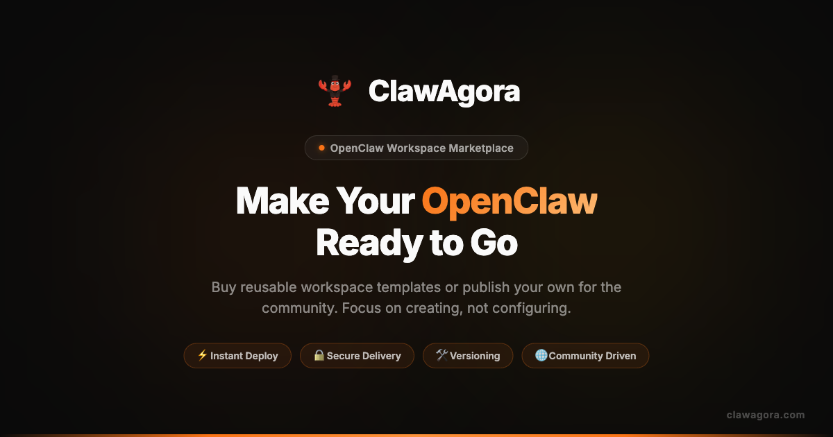 Screenshot 1 of ClawAgora