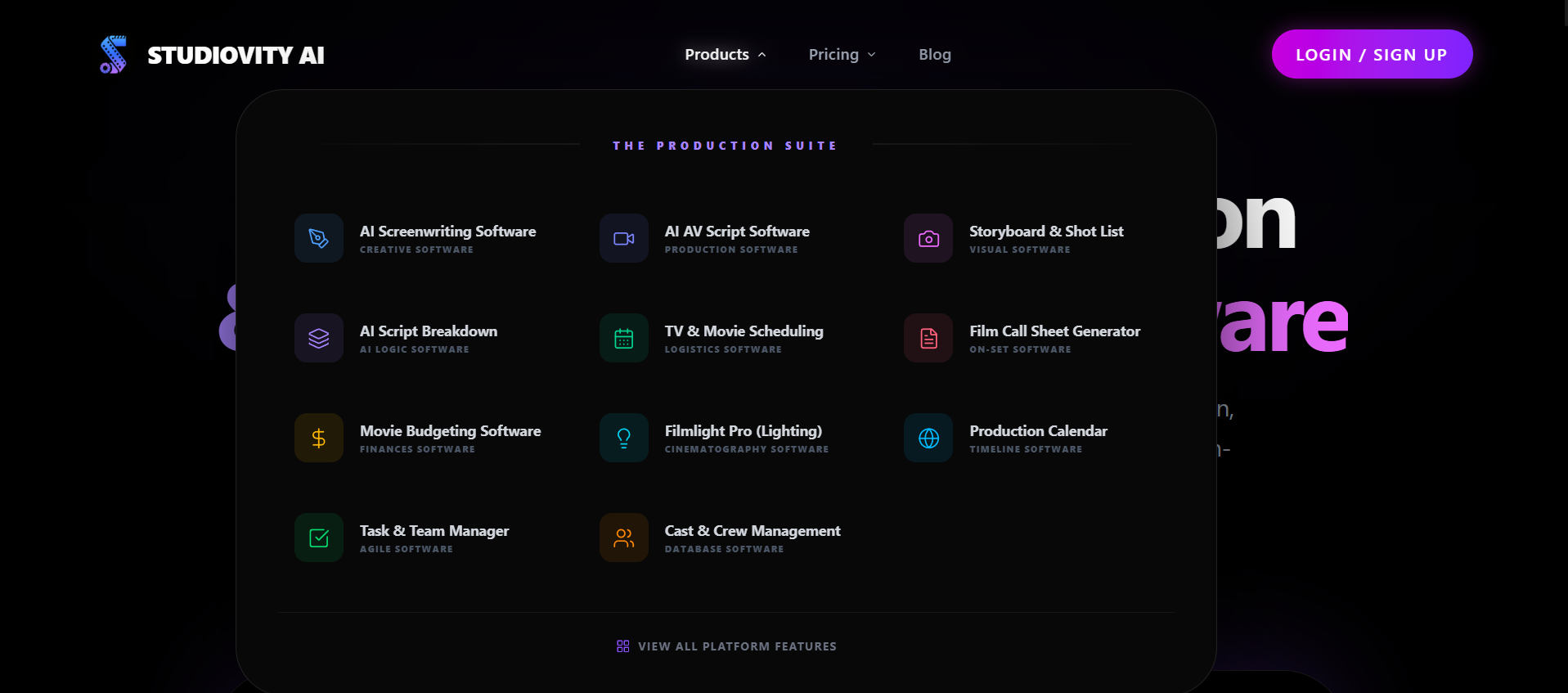 Screenshot 2 of Film Production Management Software