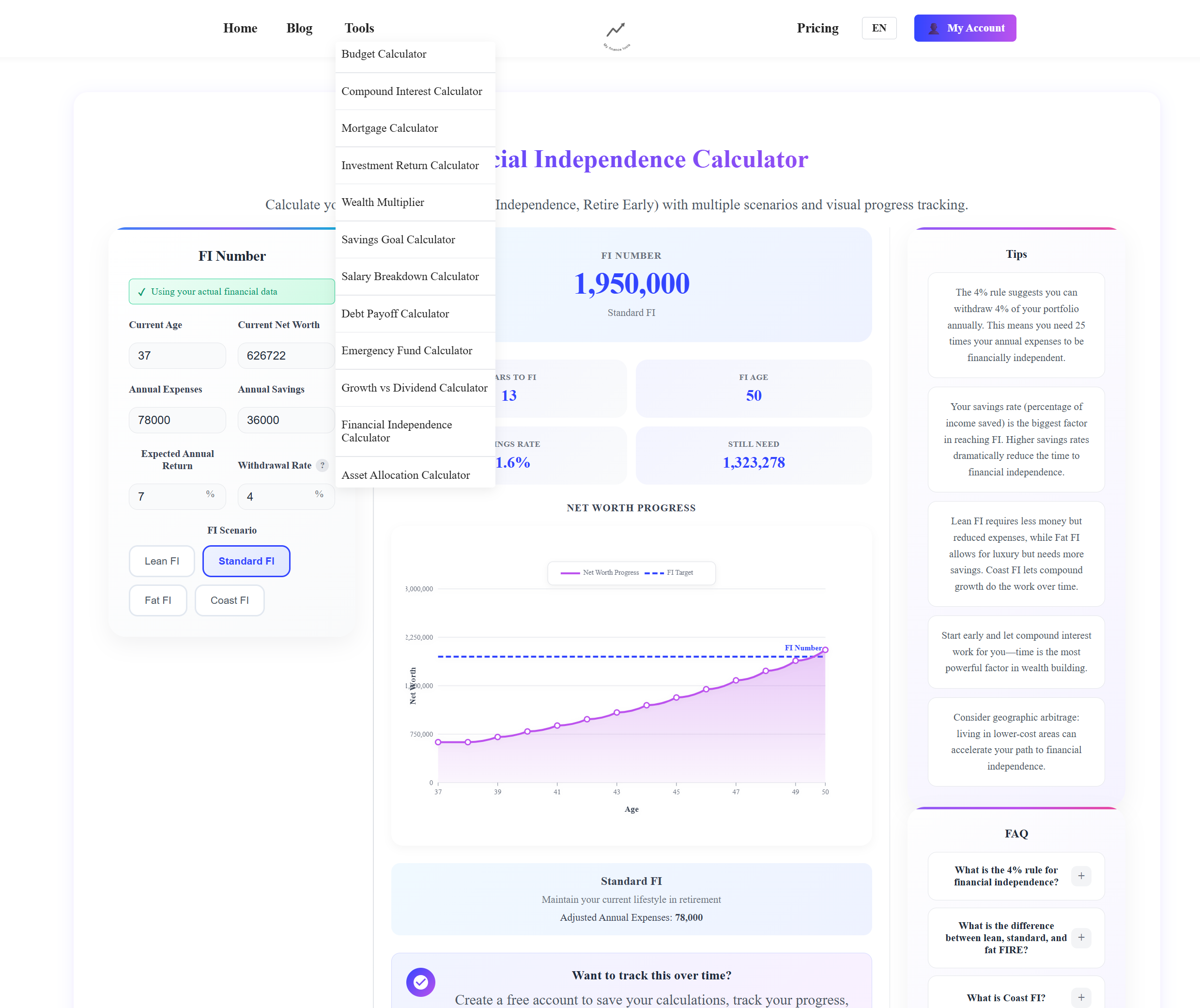 Screenshot 4 of MyFinanceTools