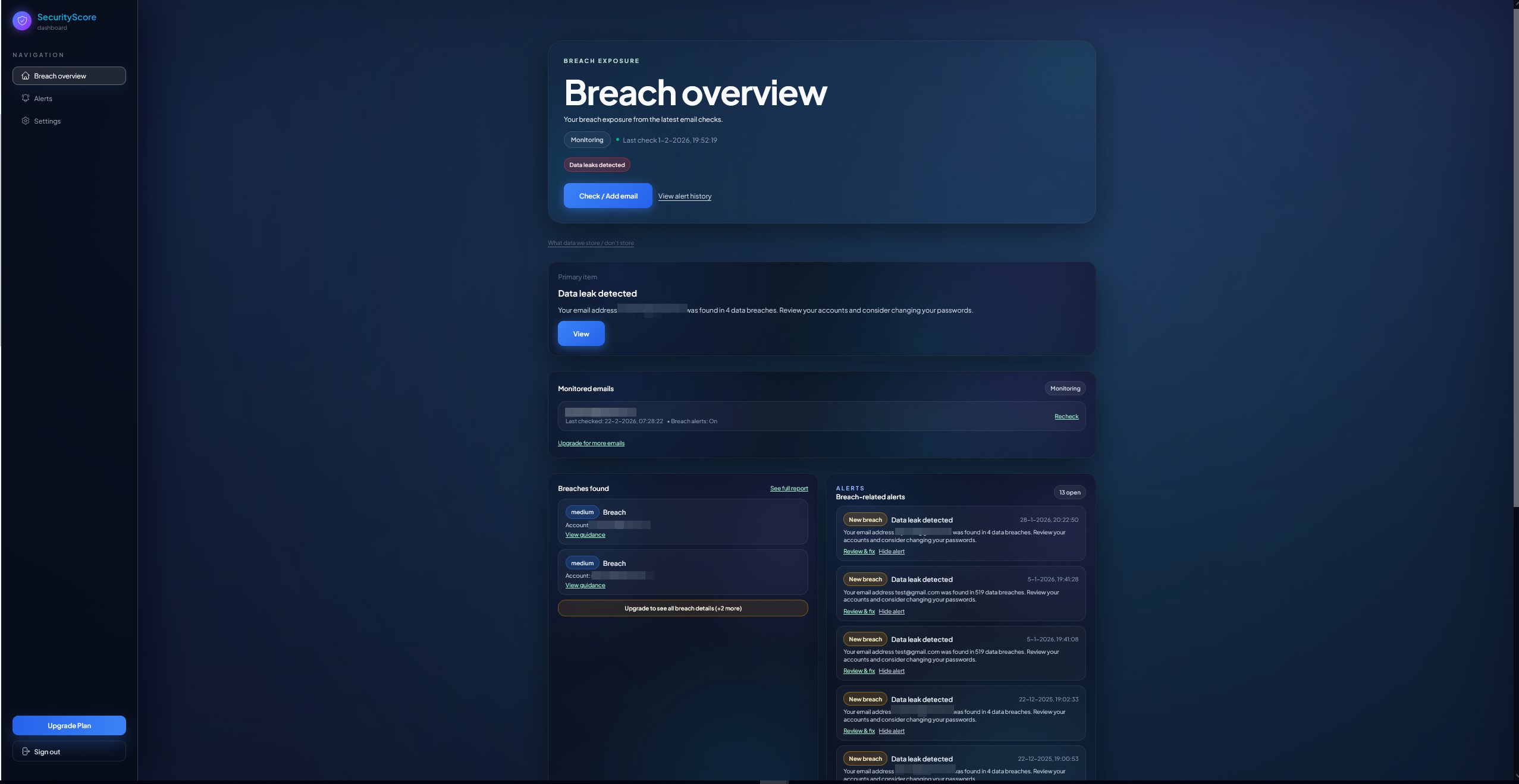 Screenshot 2 of SecurityScore.me