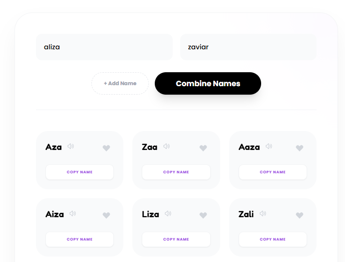 Screenshot 2 of Name Combiner