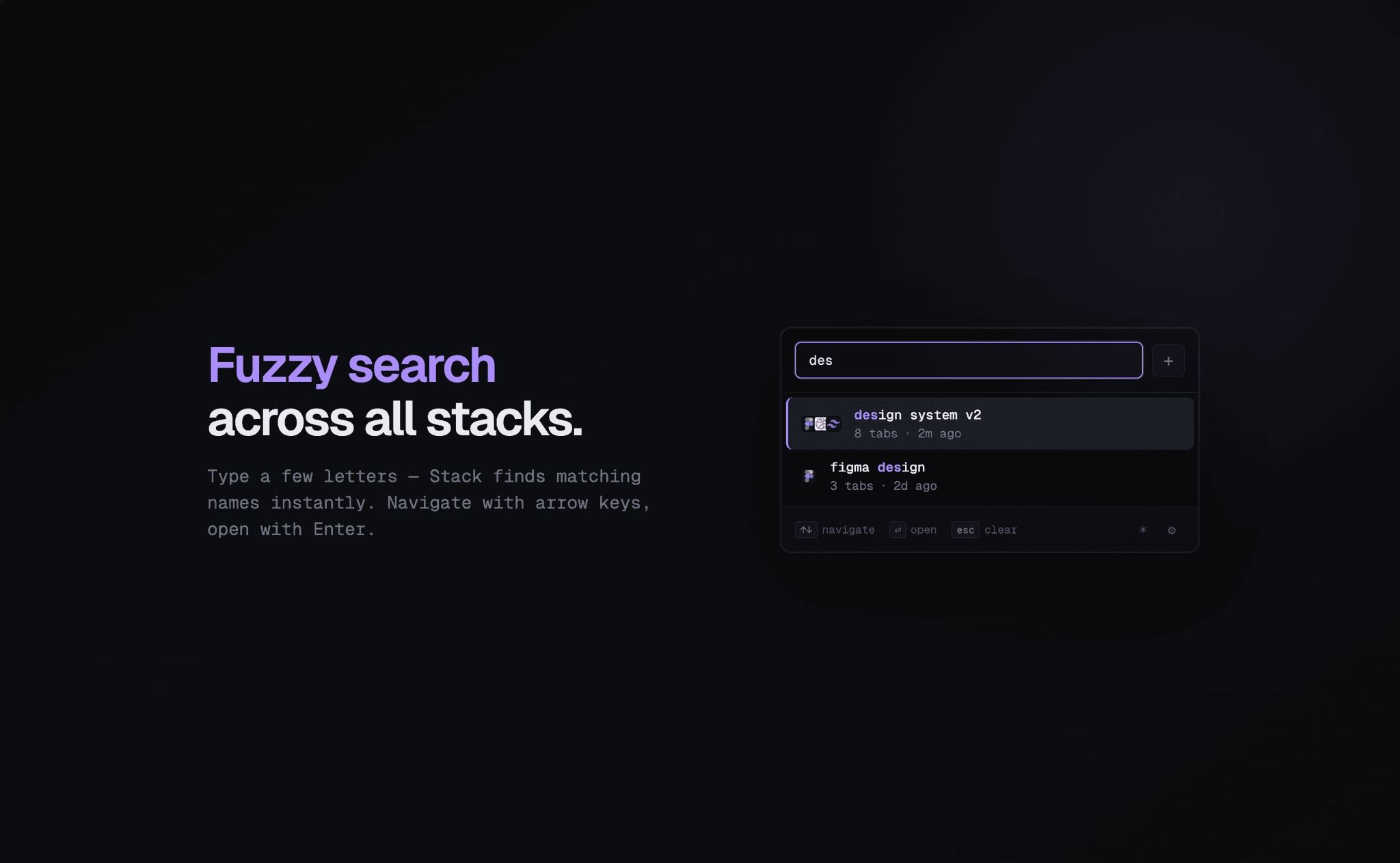 Screenshot 2 of Stack - Tab Manager & Session Saver